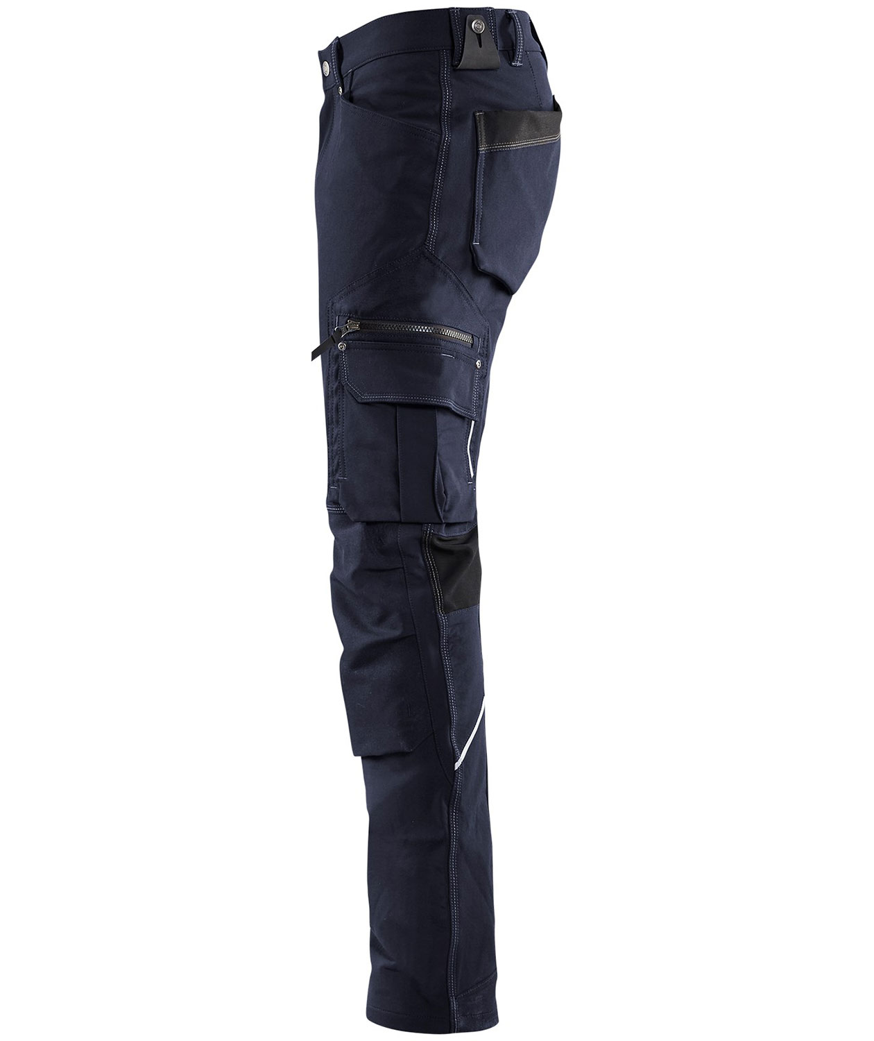 Bl&aring;kl&auml;der X1900 work trousers full stretch, Dark Marine/Black, large image number 4