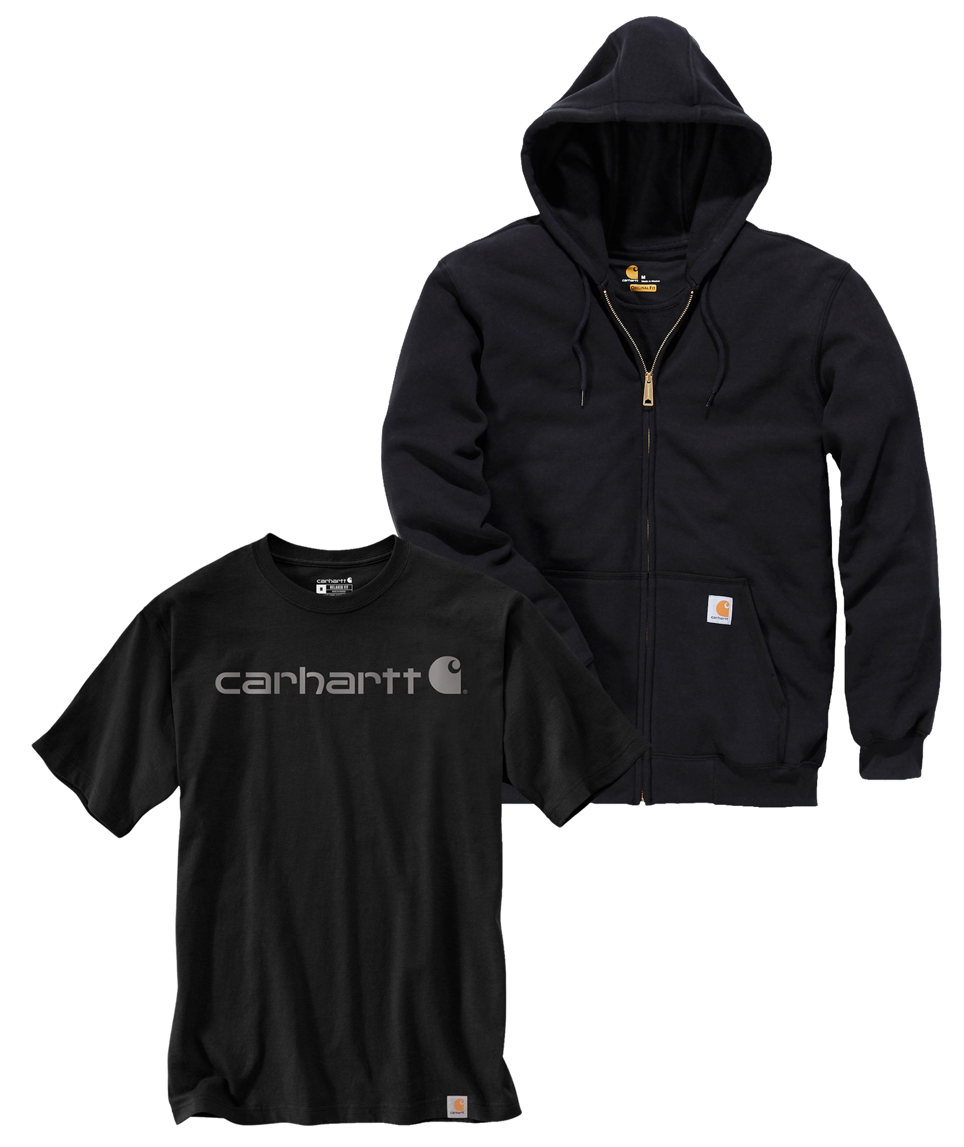 Carhartt hoodie og T-shirt