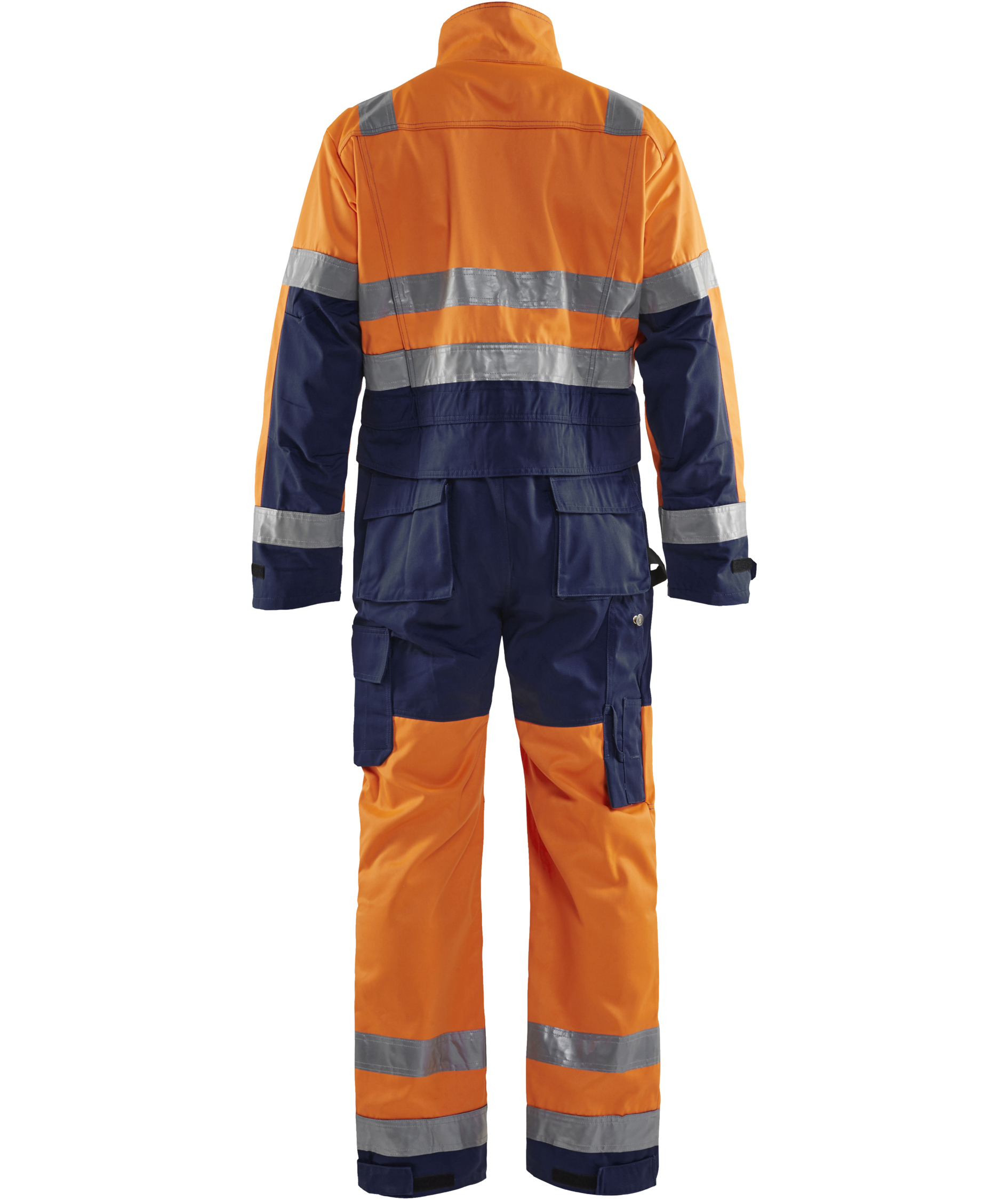 Bl&aring;kl&auml;der kjeledress, Hi-vis Oransje/Marinebl&aring;