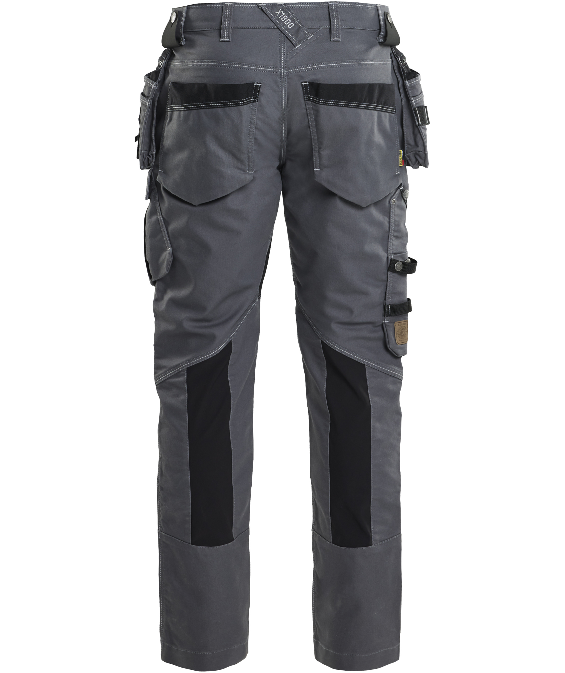 Bl&aring;kl&auml;der h&aring;ndverksbukse X1900, Middelsgr&aring;/svart, large image number 1