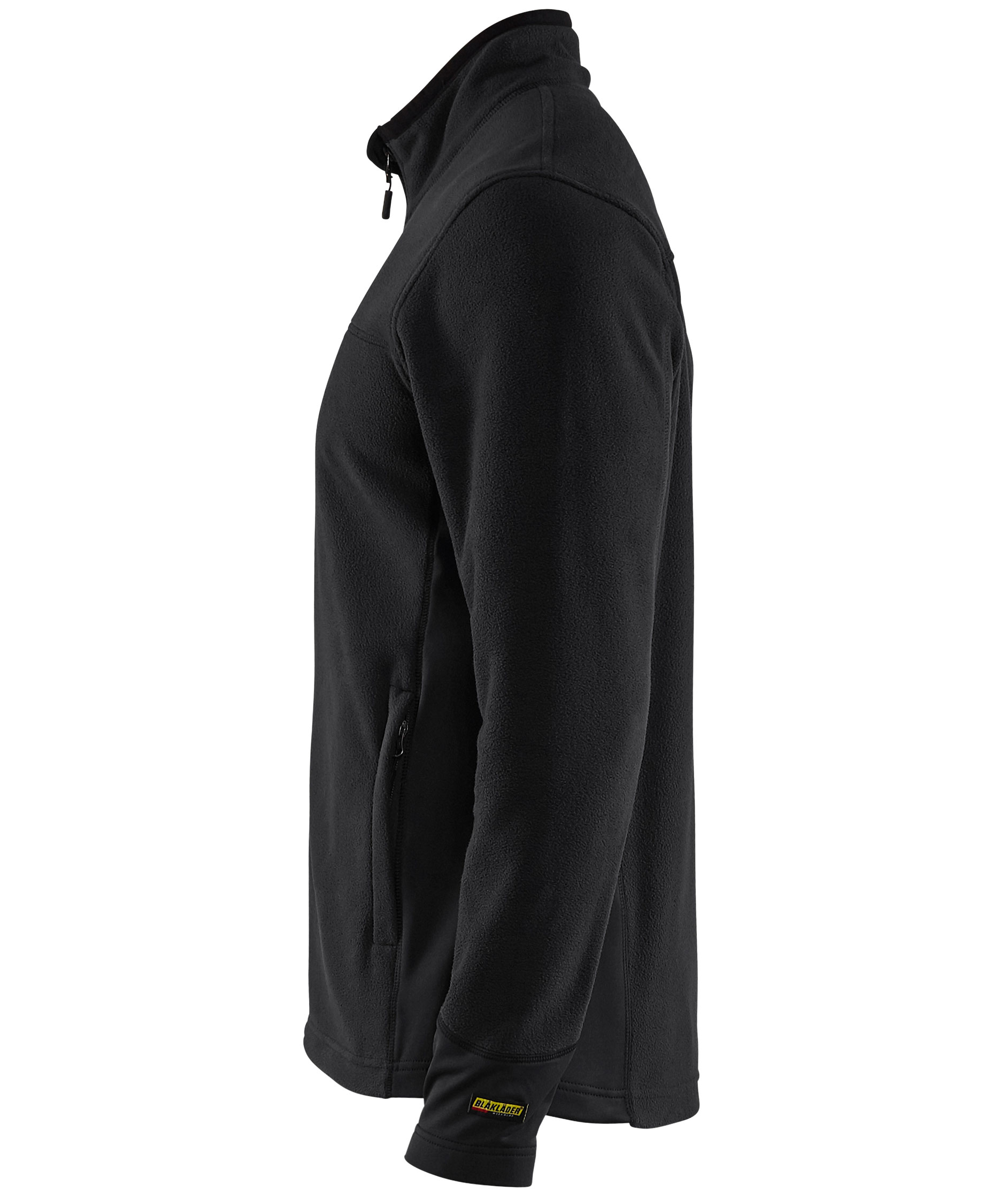 Bl&aring;kl&auml;der microfleecejakke, Svart, large image number 3