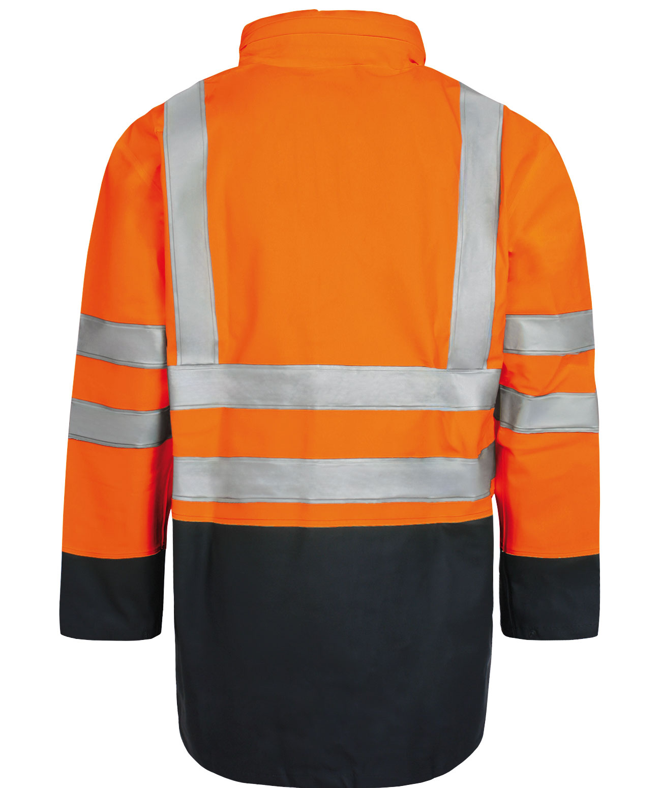 Lyngs&oslash;e Multinorm regnjakke, Hi-vis Oransje/Marinebl&aring;