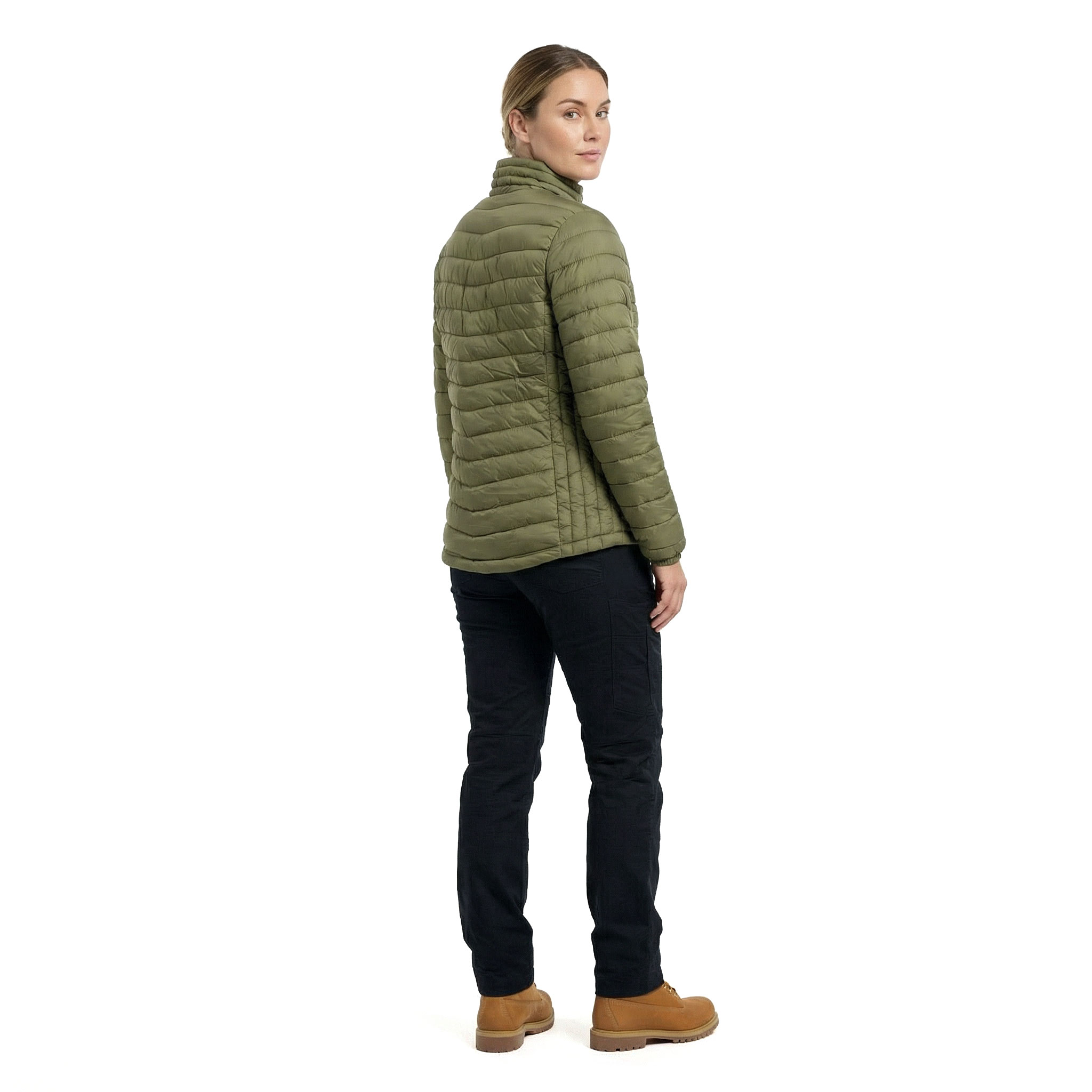 Stadsing women's quilted jacket, Olive green, large image number 3