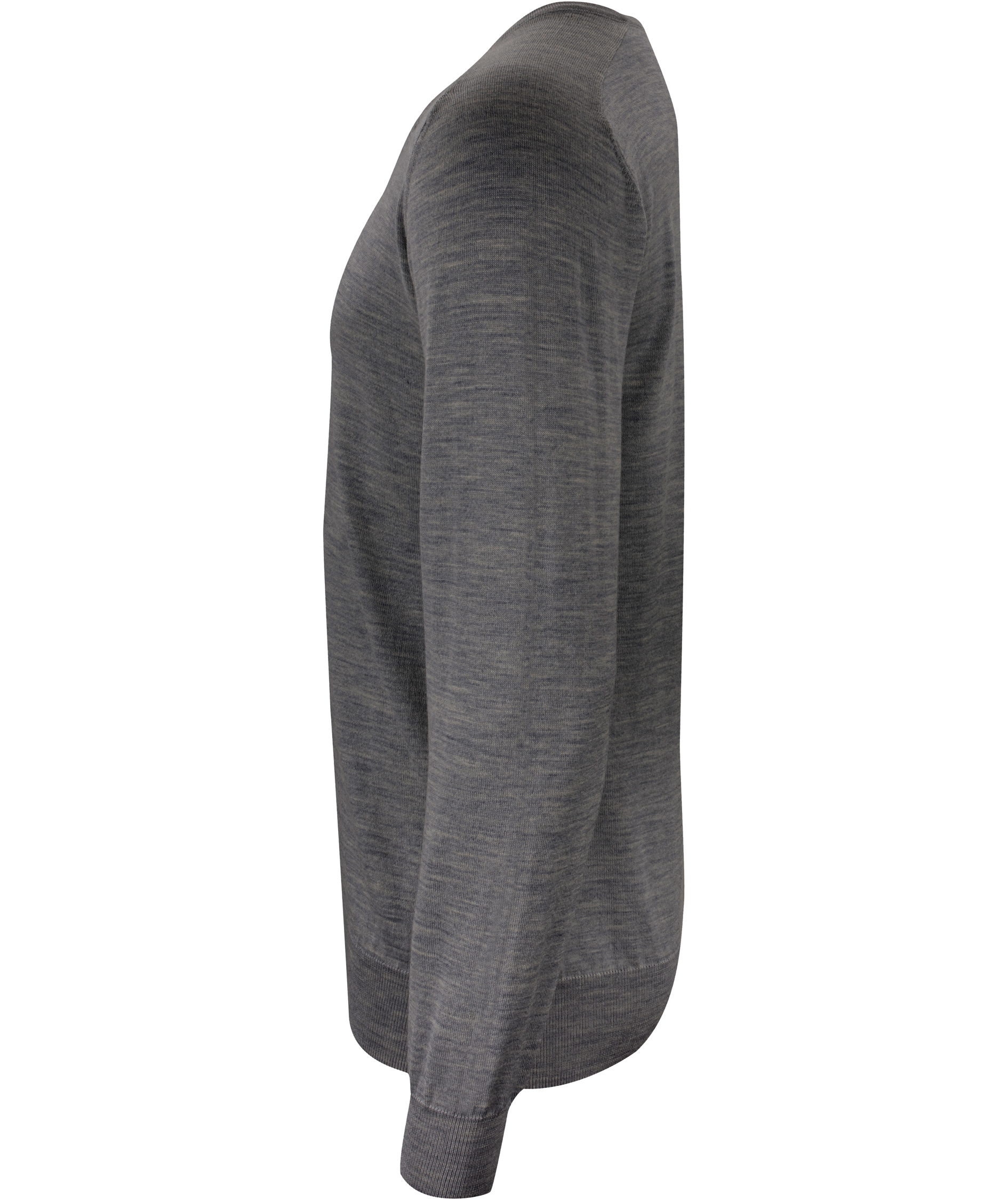 J. Harvest & Frost stickad tr&ouml;ja med merinoull, Dark Grey Melange, large image number 2