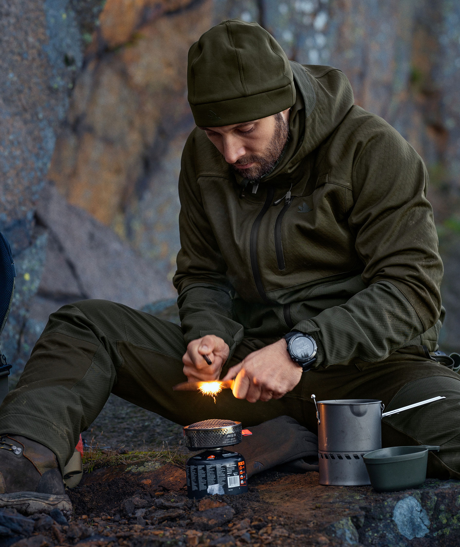 Seeland Hawker Shell II softshelljakke, Pine green, large image number 9