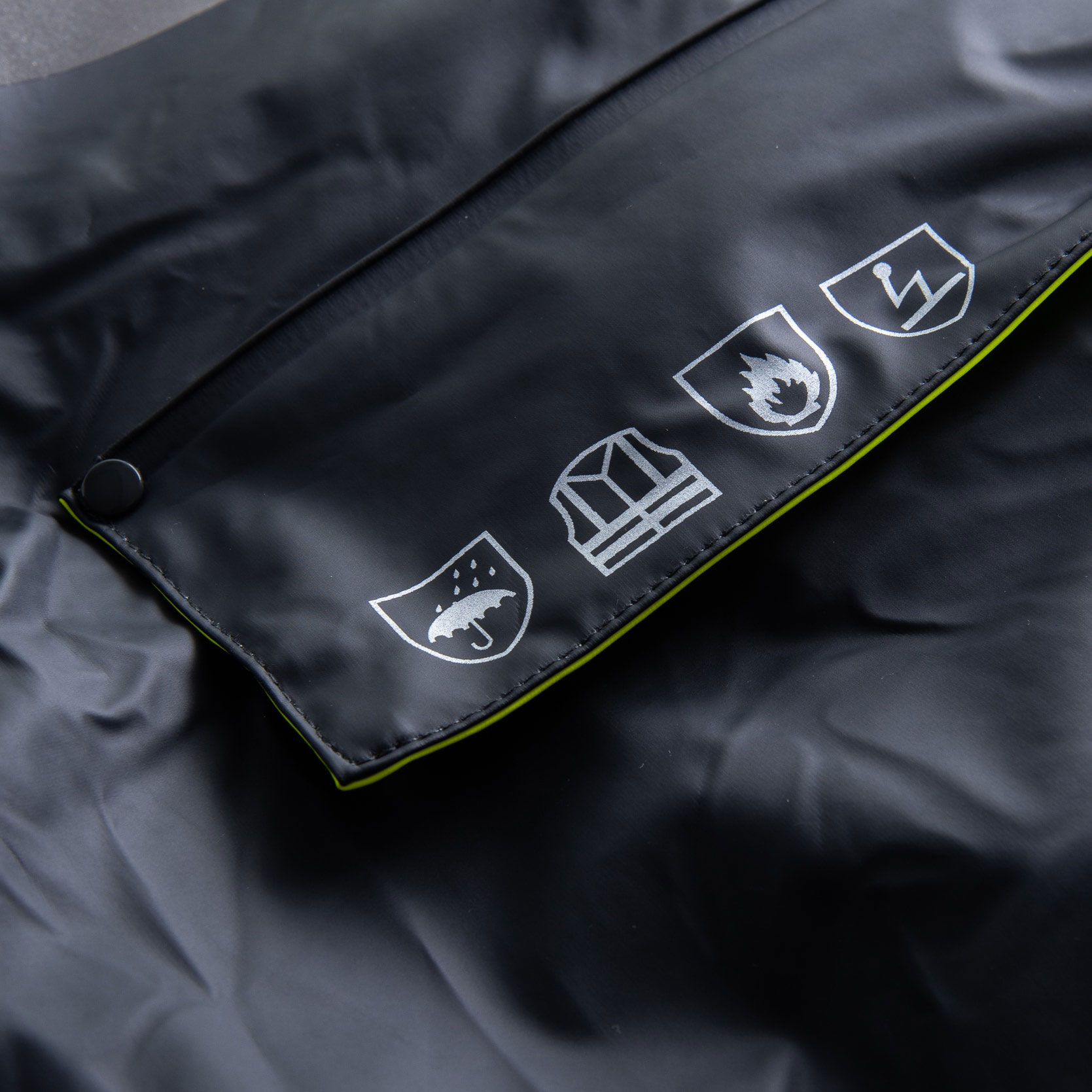 Lyngs&oslash;e Multinorm PU varmedress, Hi-vis gul/marinebl&aring;, large image number 3