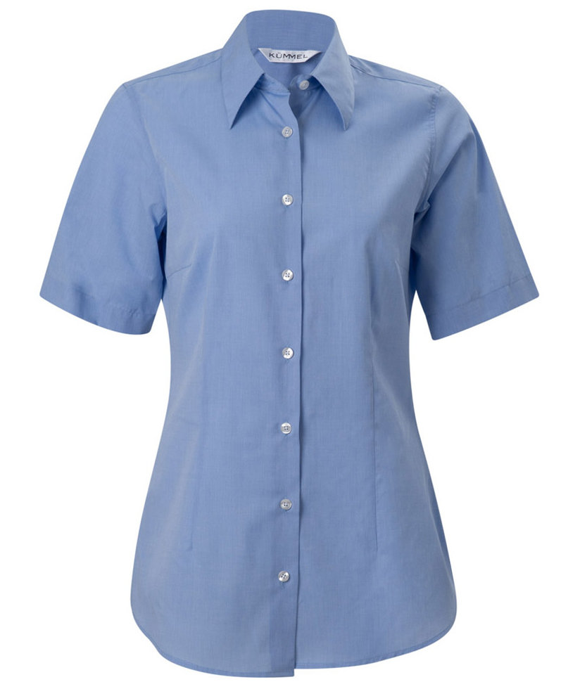 K&uuml;mmel Nicole fil-&aacute;-fil kort&auml;rmad skjorta dam, Ljus Bl&aring;