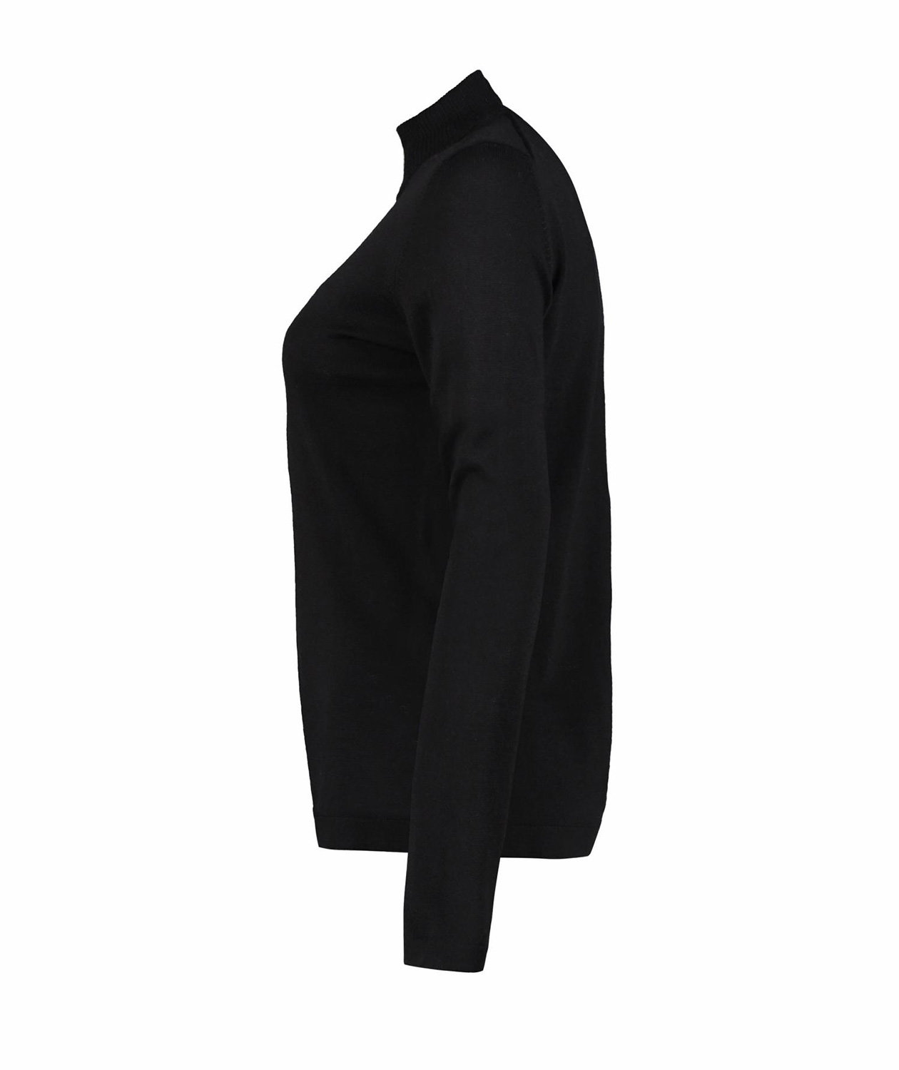 Seven Seas dame cardigan med merinoull, Svart, large image number 2