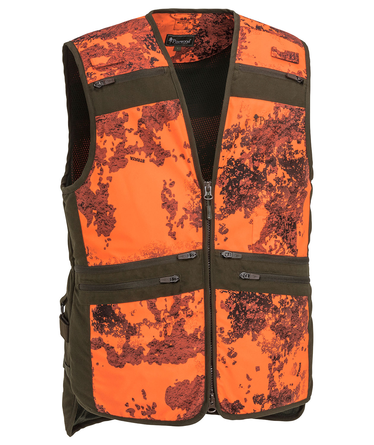 Pinewood Furudal Pro Camou vest, Strata/suede brun