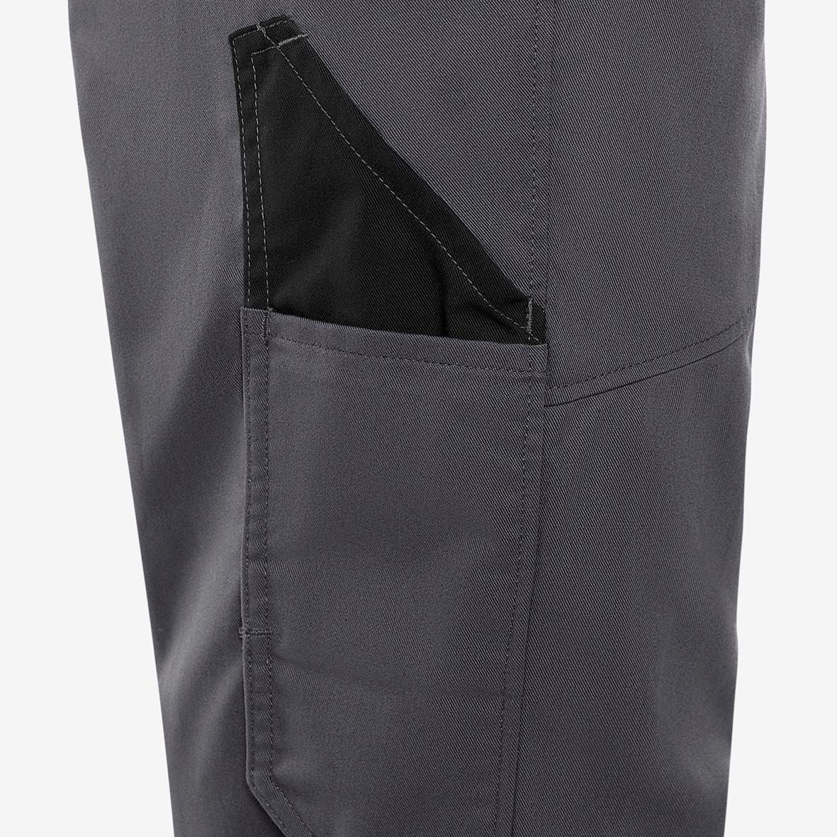 Fristads servicebukse 2930 GWM, Gr&aring;/Svart, large image number 7