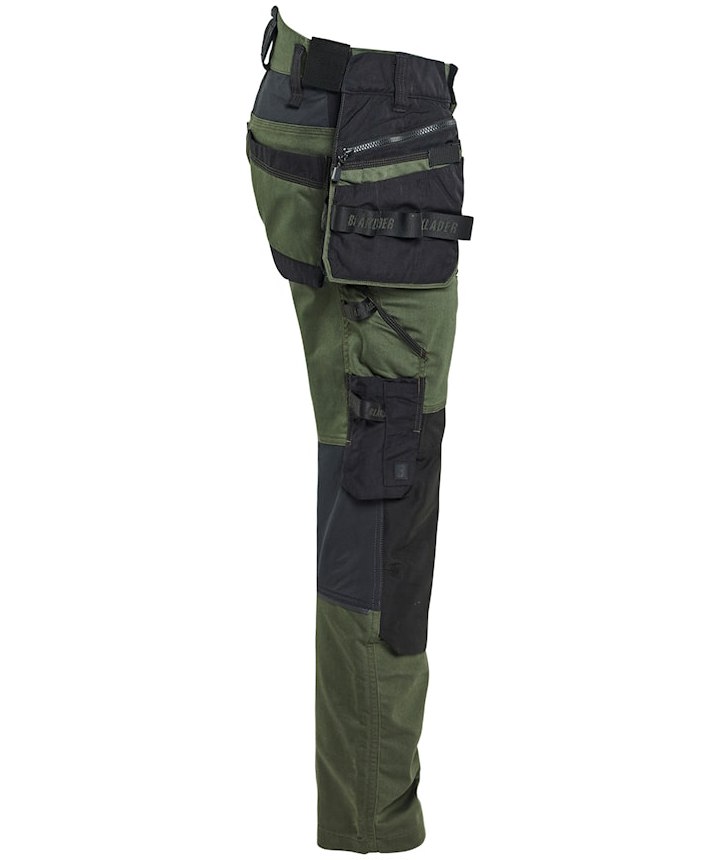 Bl&aring;kl&auml;der Striker h&aring;ndverksbukse, Skog gr&oslash;nn/svart, large image number 2