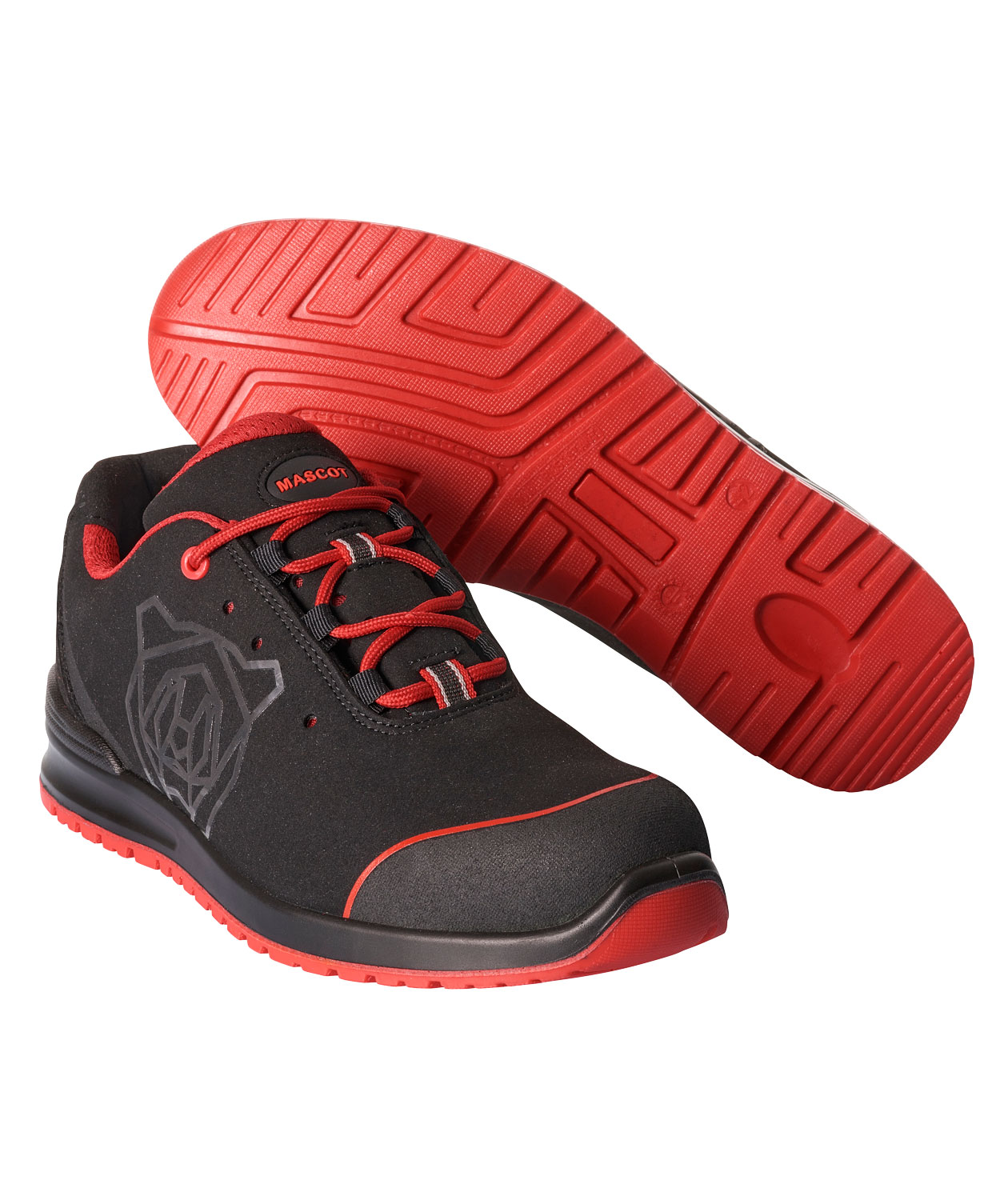 Mascot Classic vernesko S1P, Svart/R&oslash;d, Svart/R&oslash;d, swatch