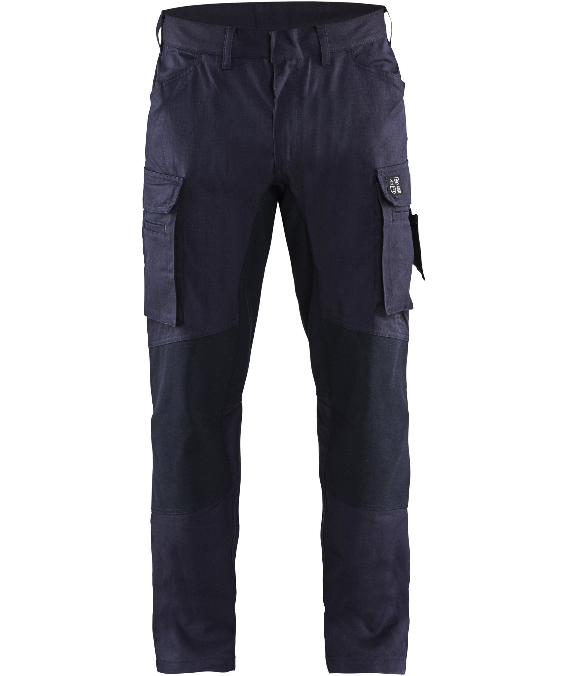 Bl&aring;kl&auml;der Anti-Flame servicebukser, Sort