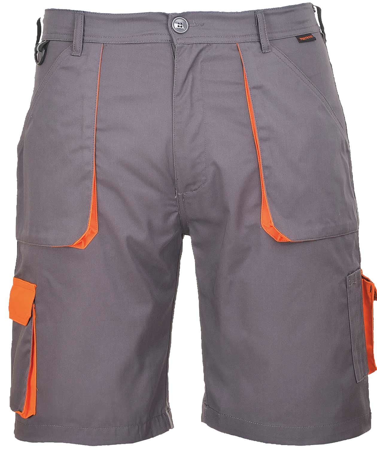 Portwest Texo arbetsshorts, Gr&aring;/orange