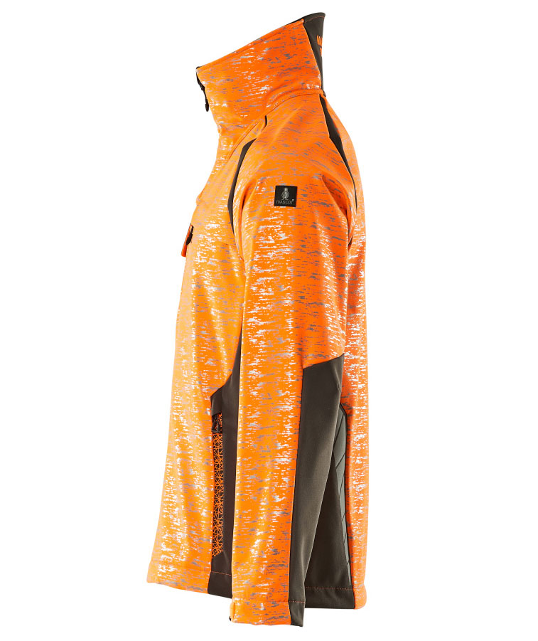 Mascot Accelerate Safe softshelljakke, Oransje/M&oslash;rk antrasitt, large image number 3