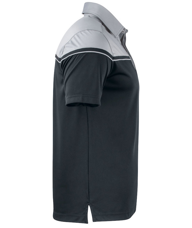 Cutter & Buck Seabeck polo T-shirt, Sort/Lys Gr&aring;, large image number 2