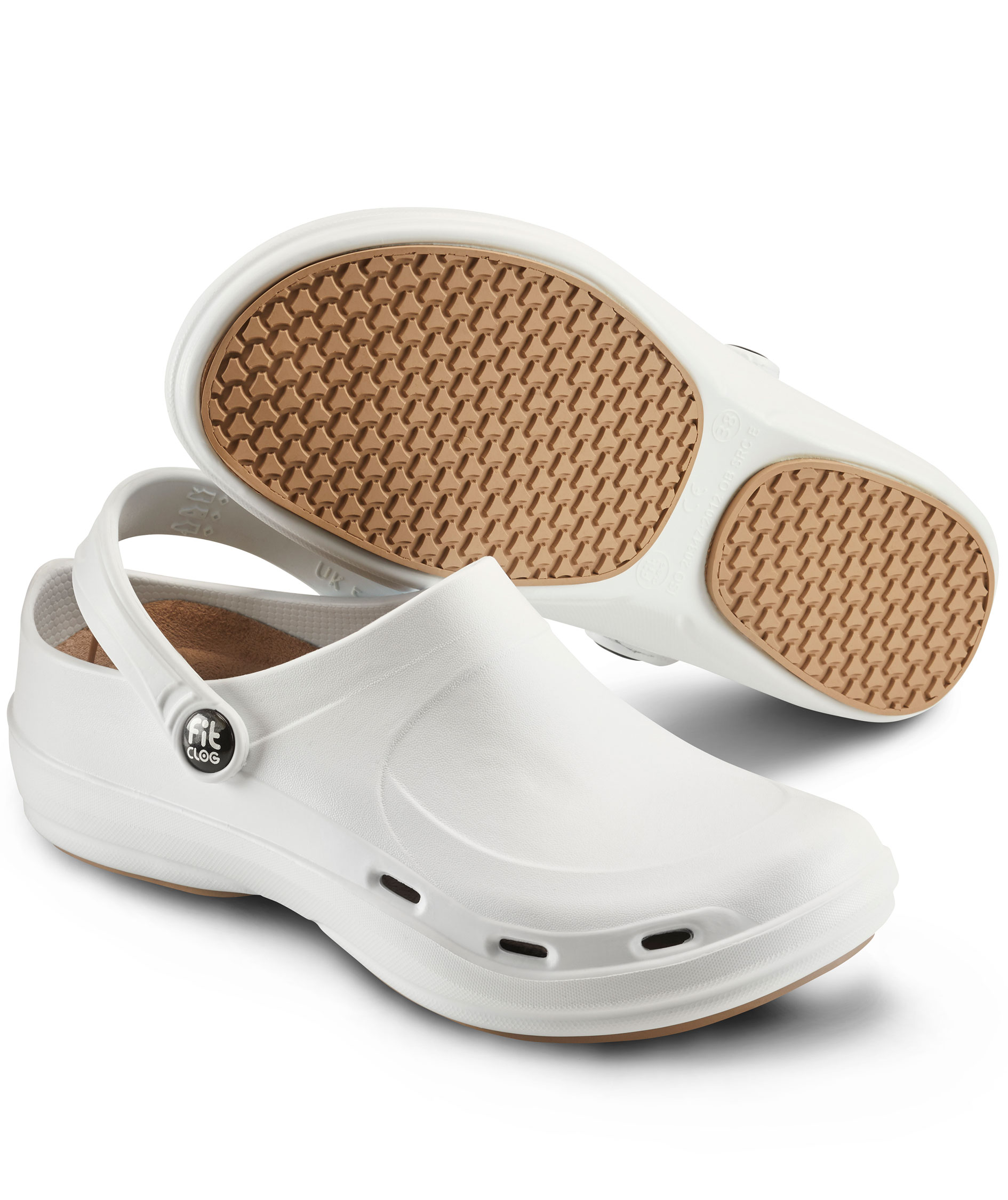 Sika FitClog med h&auml;lrem OB, Vit