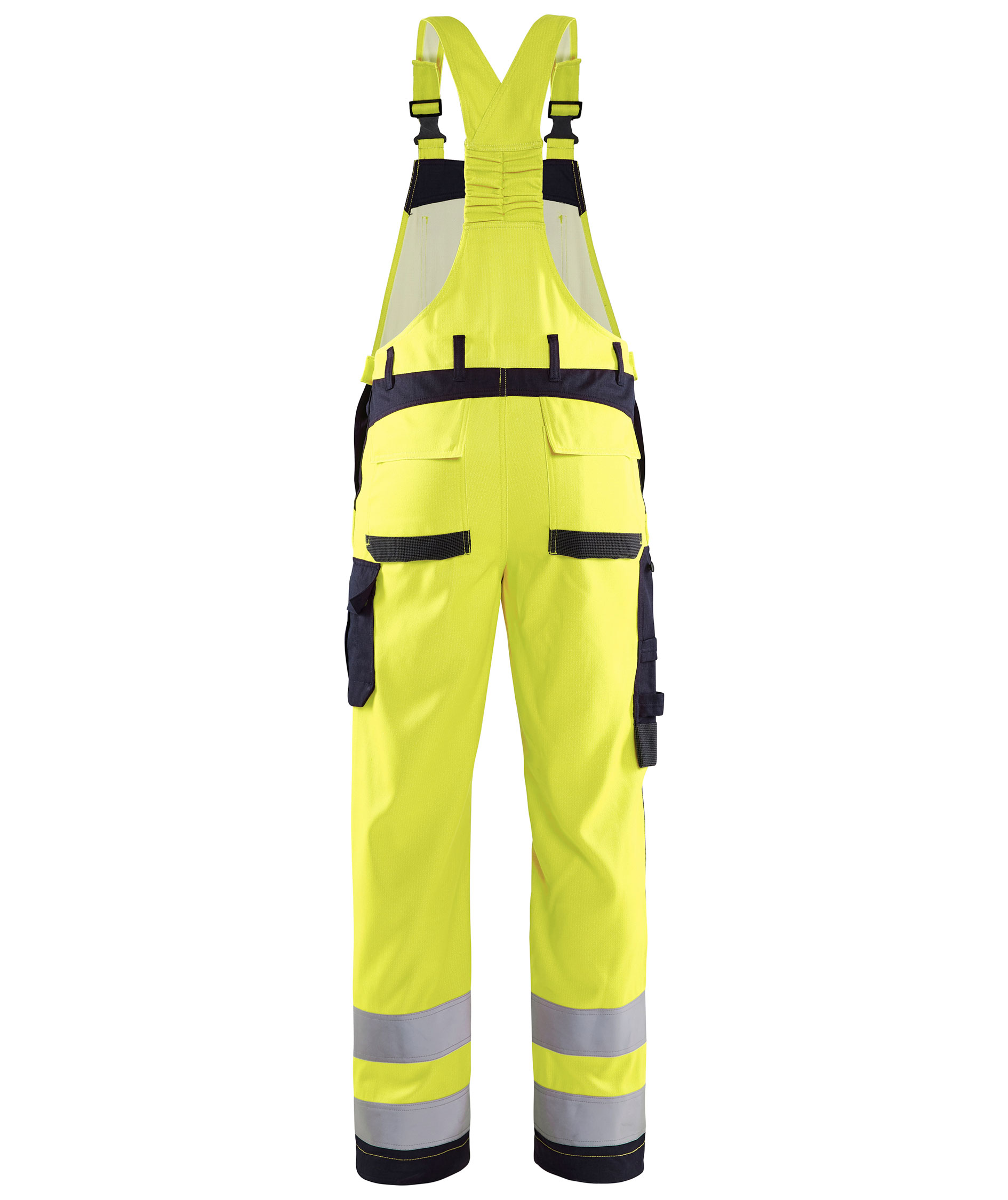 Bl&aring;kl&auml;der Multinorm selebukse, Hi-vis gul/marinebl&aring;