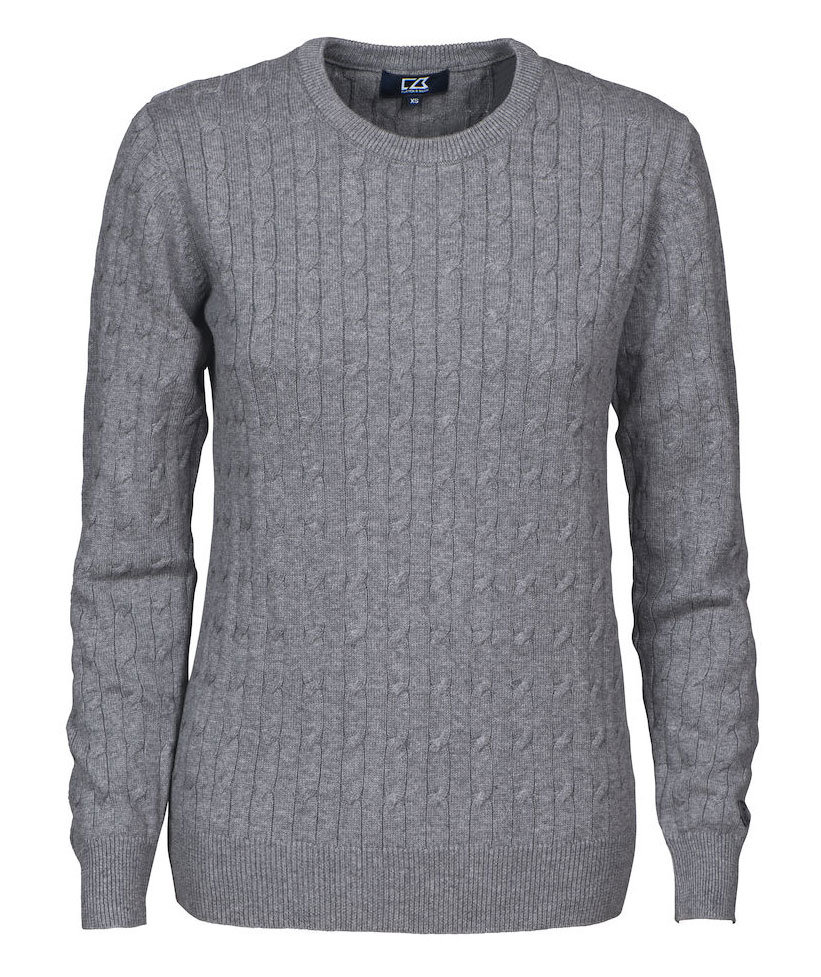 Cutter & Buck stickad tr&ouml;ja dam, Gr&aring;melerad, Gr&aring;melerad, swatch