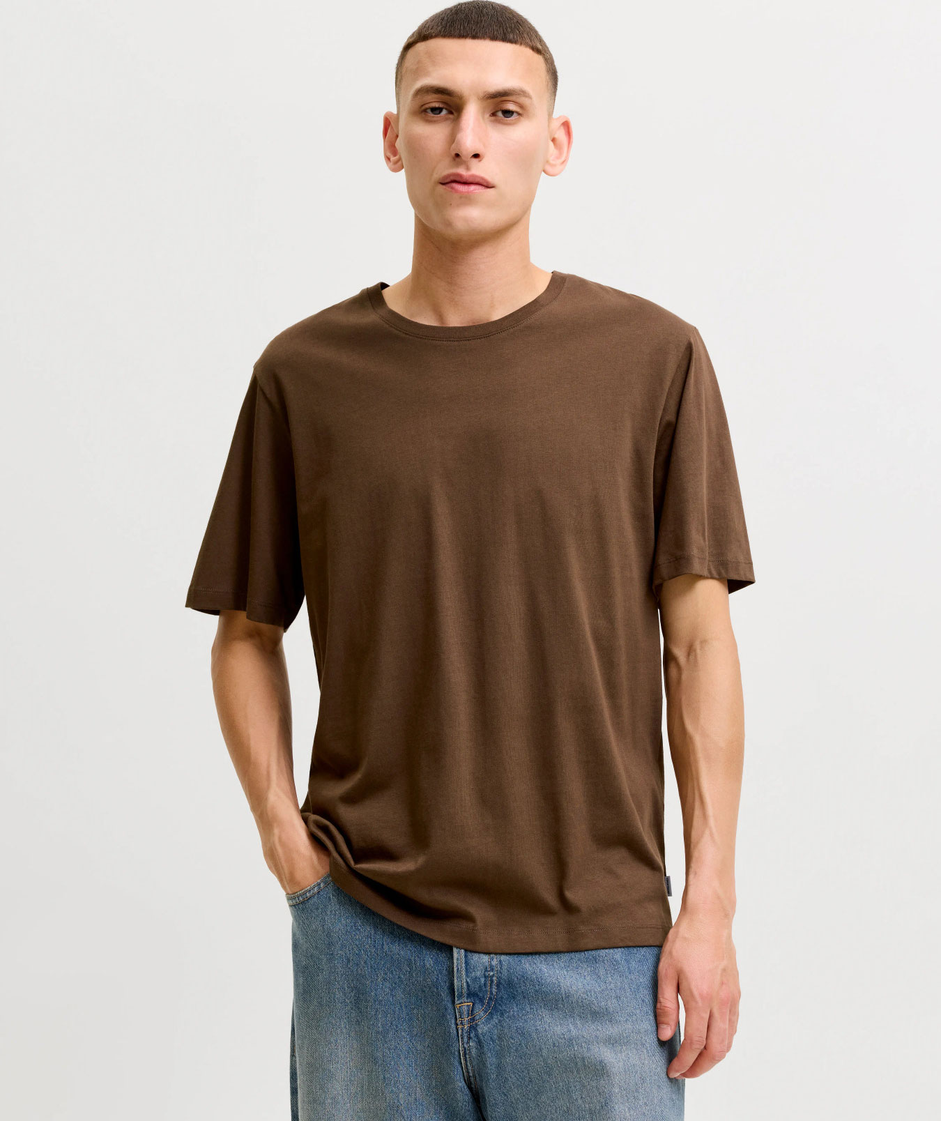 Jack & Jones JJEORGANIC basic T-Shirt, Cocoa