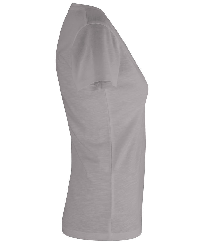 Clique Slub dame T-shirt, Gr&aring;, large image number 2