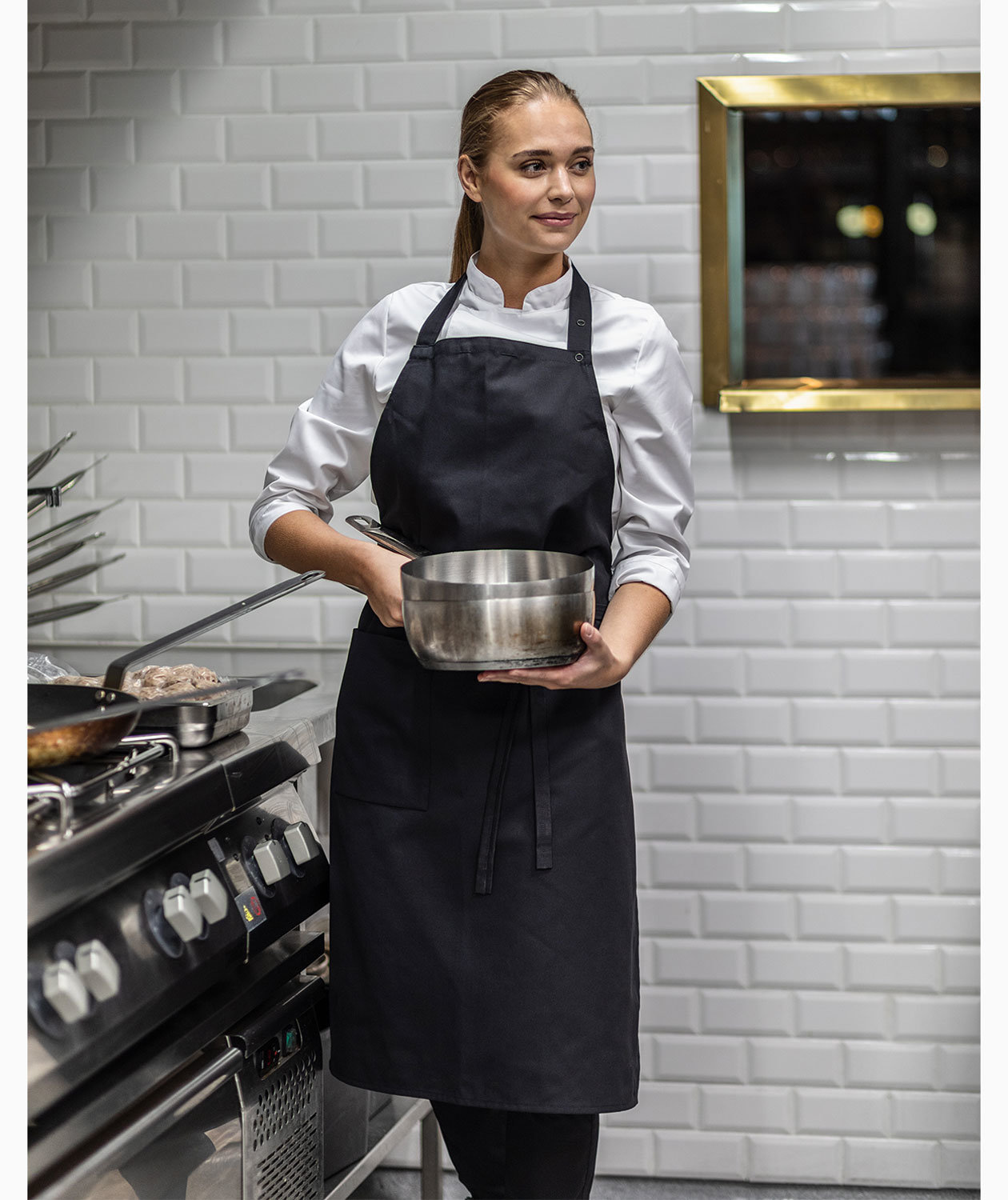 Segers 4579 br&ouml;stlappsf&ouml;rkl&auml;de med ficka, Svart