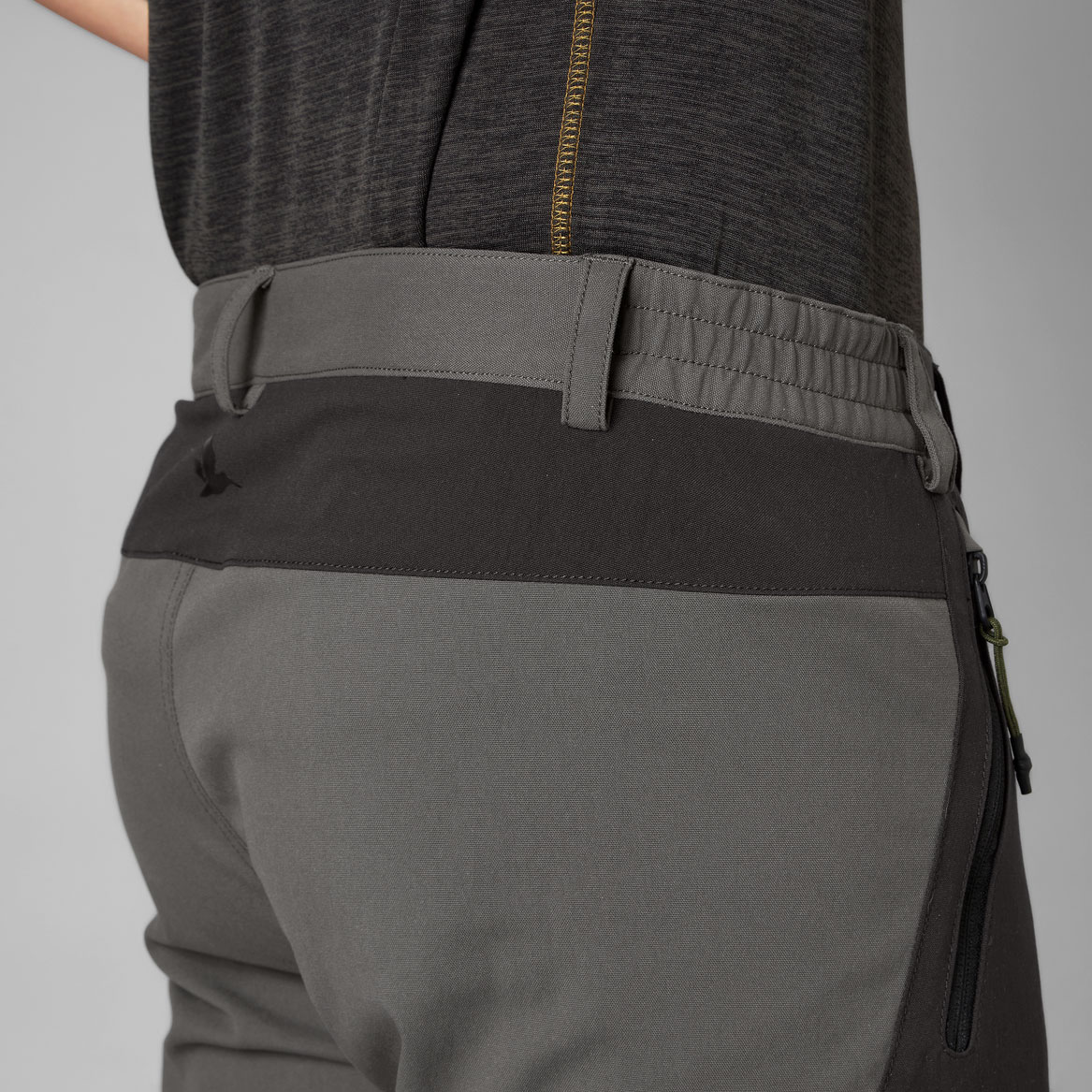 Seeland Outdoor stretch bukse, Black/Grey, large image number 5