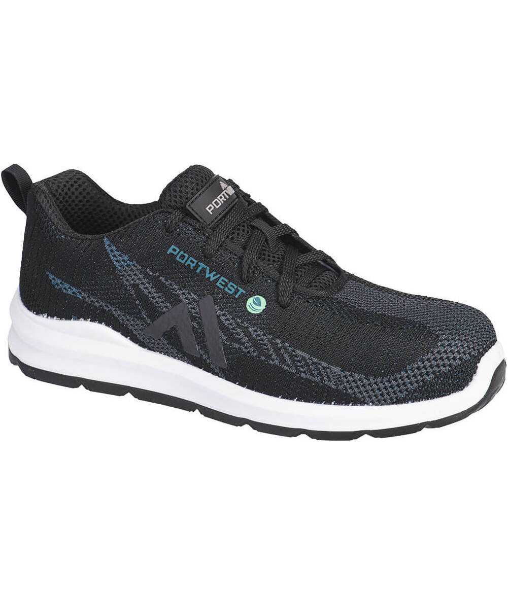 Portwest FC06 Eco Fly Composite Sicherheitsschuhe S1PS, Schwarz/Blau