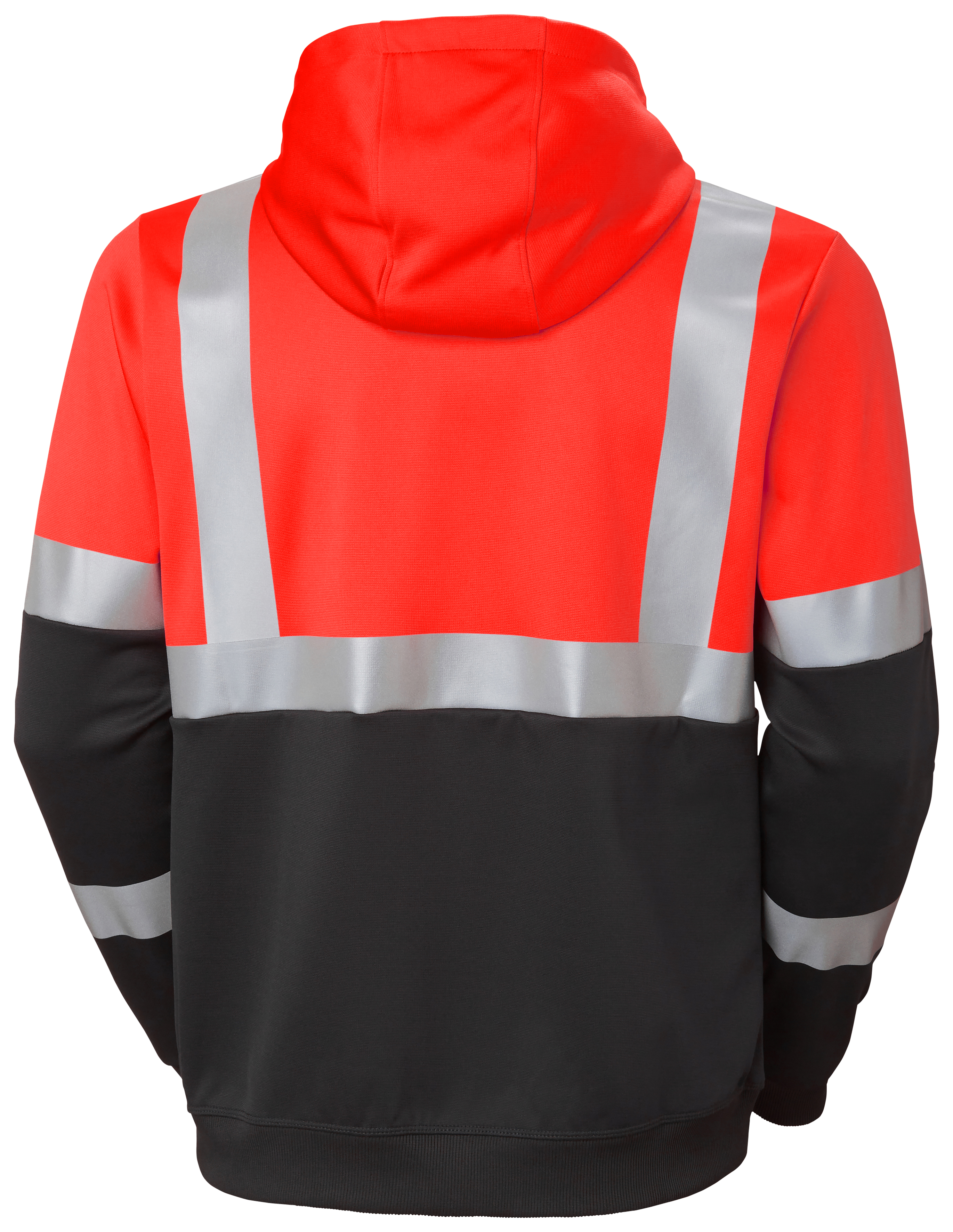 Helly Hansen Addvis Hoodie mit Rei&szlig;verschluss, Hi-Vis Rot/Ebony, large image number 2