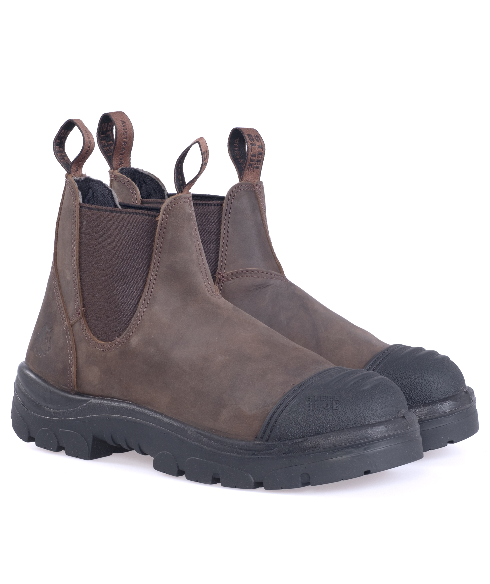 Steel Blue Hobart skyddsst&ouml;vlar S3, Rustic Brown, large image number 3