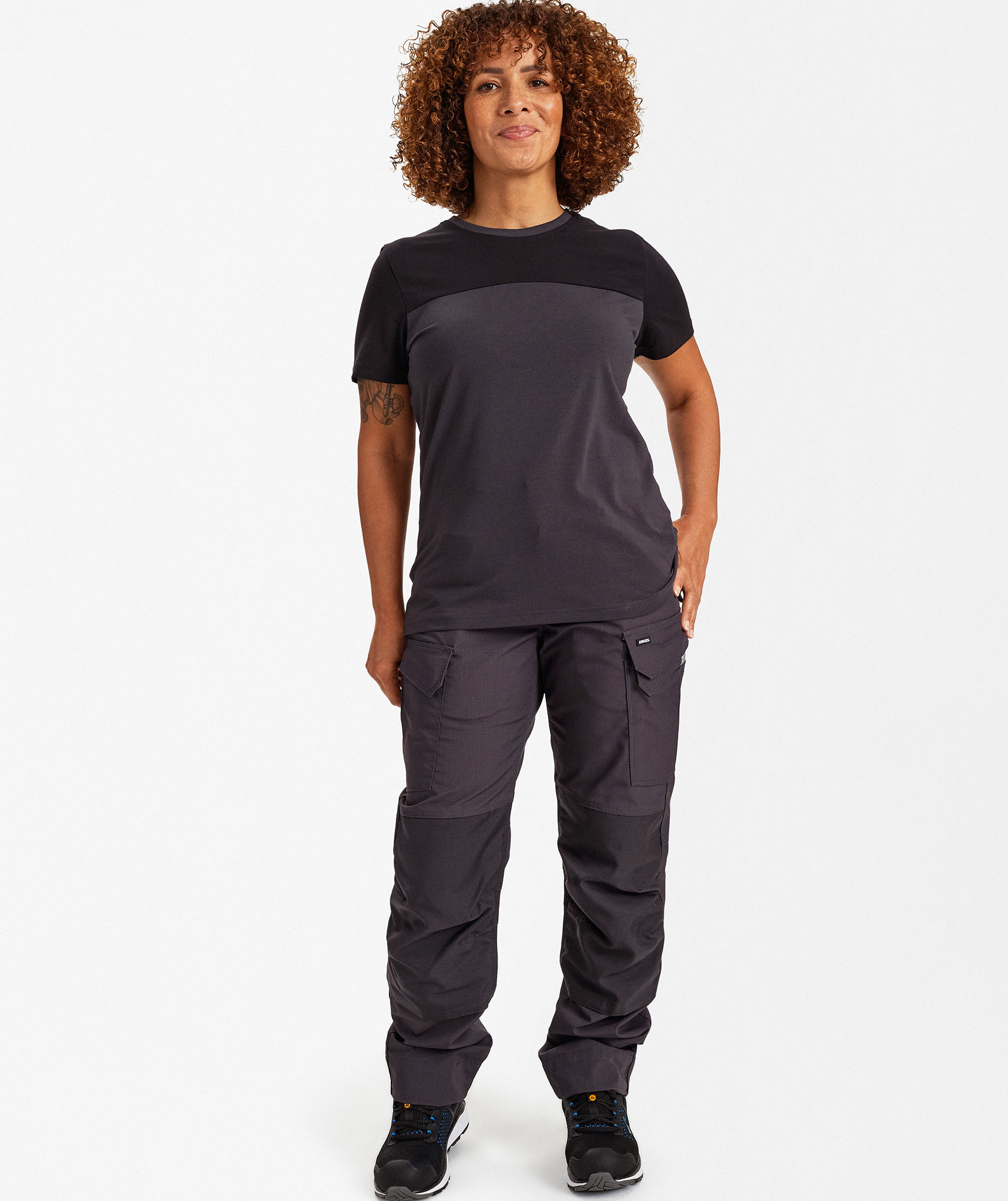 Engel Entire women's T-shirt, Anthracite Grey/Black, large image number 2