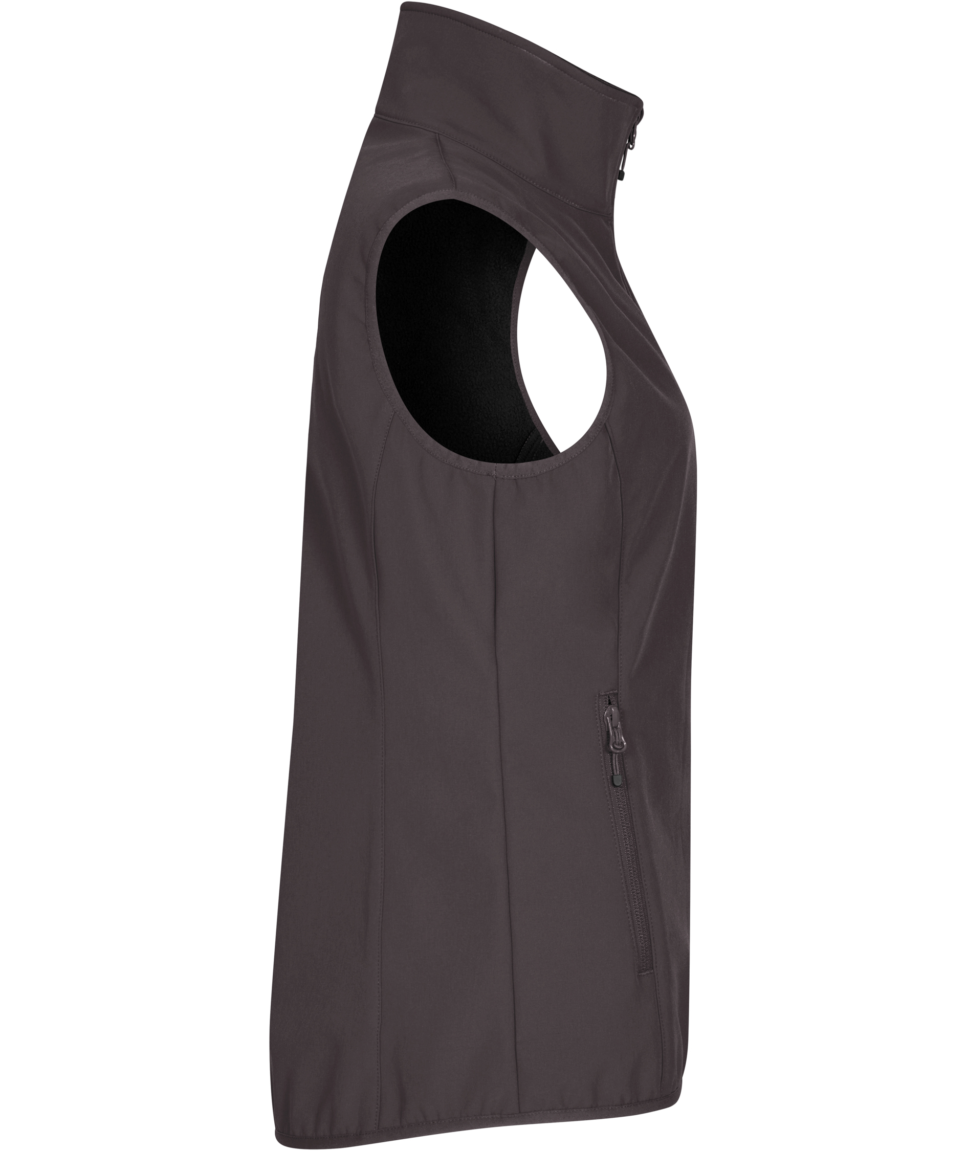 Clique Classic dame softshellvest, M&oslash;rkegr&aring;, large image number 2