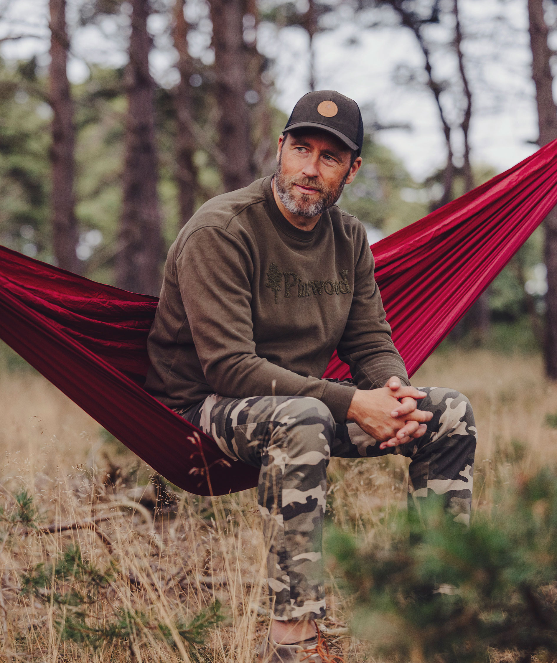 Pinewood V&auml;rnamo Logo sweatshirt, Dark Green, large image number 1