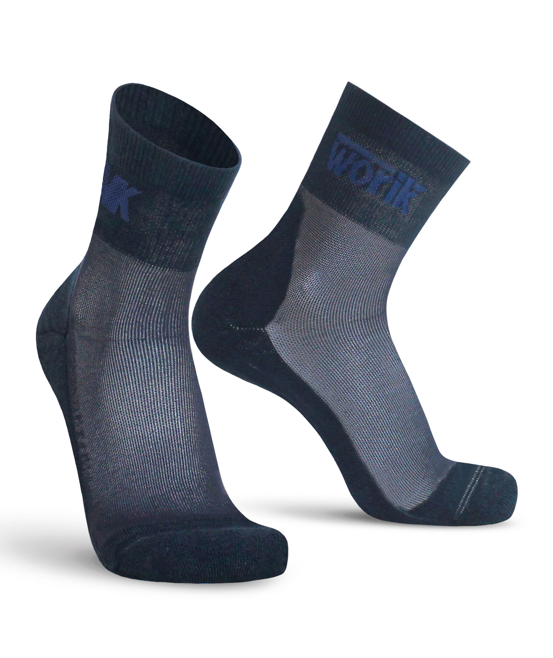 Worik Duathlon short socks, Navy, large image number 0