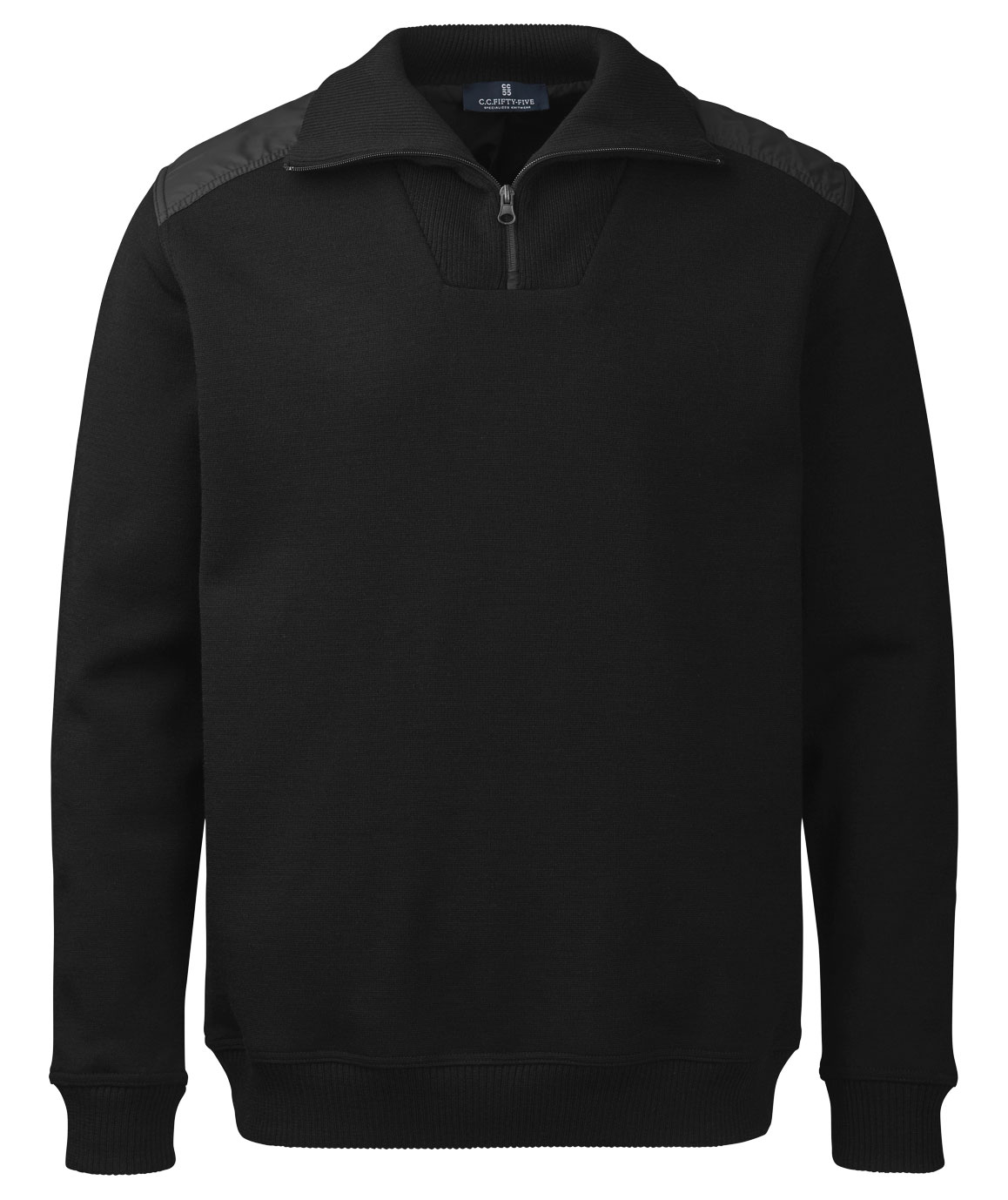 CC55 Bremen Zip-sweater / windbreaker, Svart