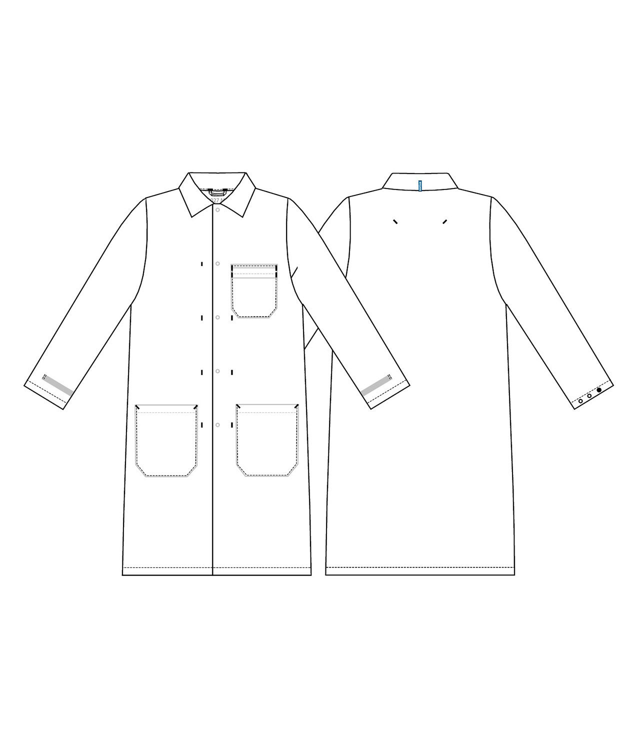 Kentaur legefrakk HACCP-godkjent,, Hvit, large image number 2