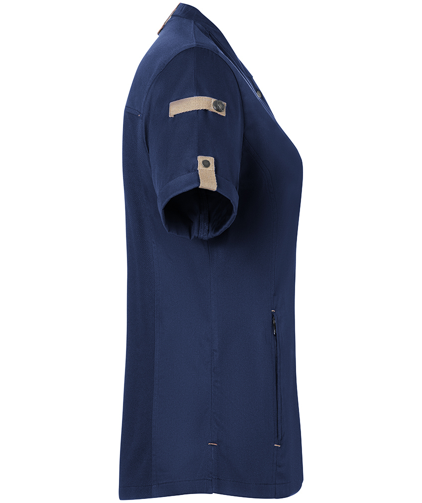 Karlowsky Green-Generation kort&auml;rmad kockjacka dam, Steel Blue, large image number 4