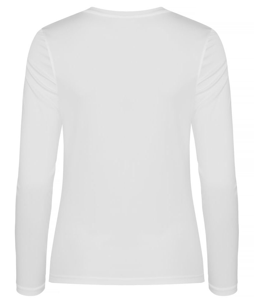 Clique Basic Active l&aring;ng&auml;rmad T-shirt dam, Vit, large image number 2