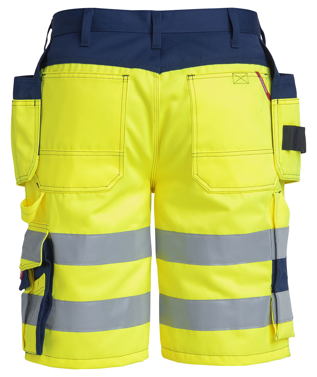 Engel hantverksshorts, Varsel yellow/marinbl&aring;