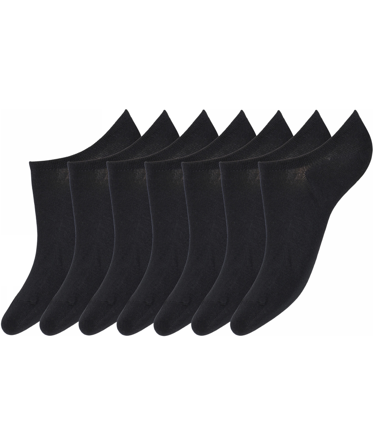 JBS 7-pack bambus ankelstrumpor, Svart