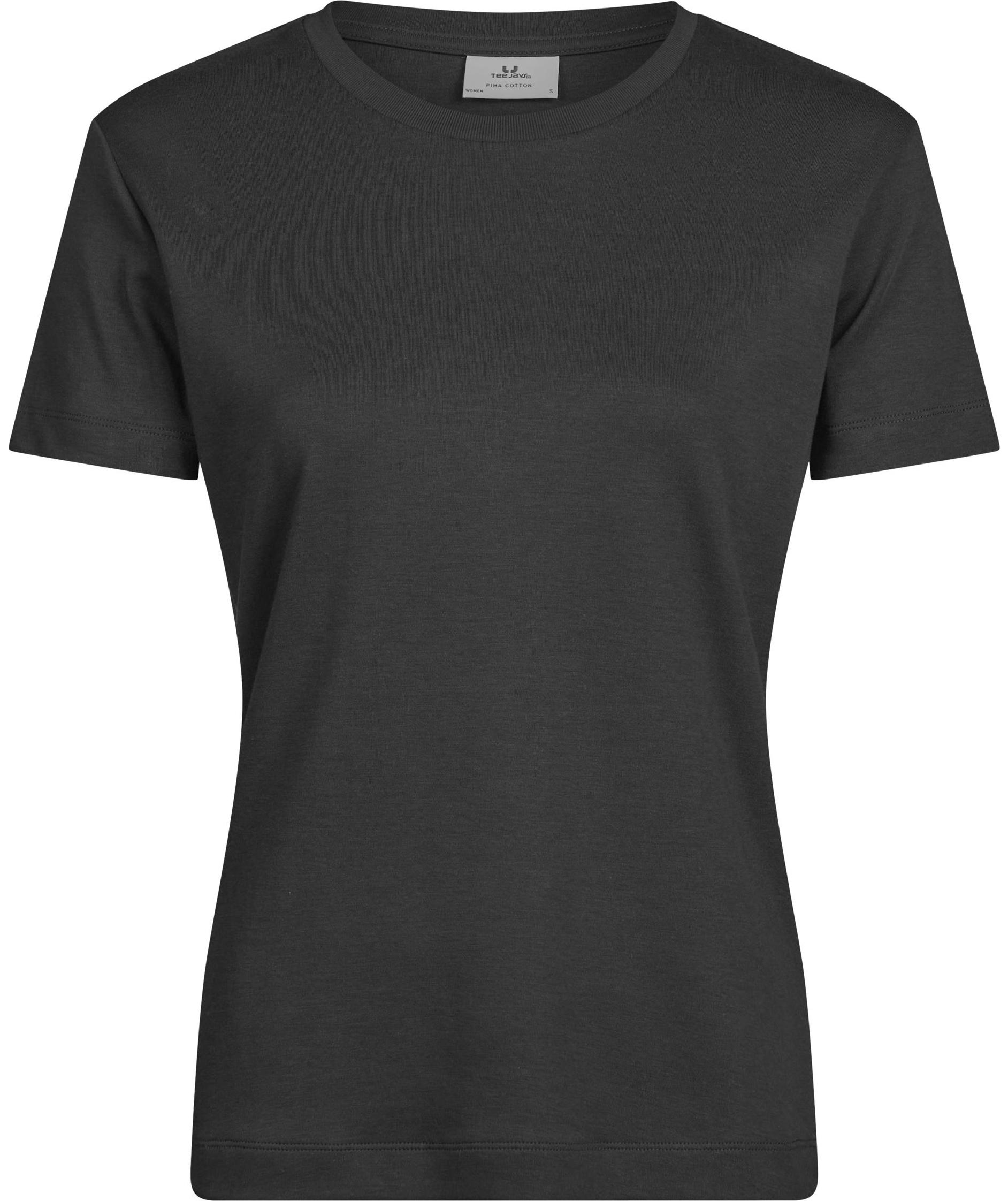 Tee Jays Pima Damen T-Shirt, Schwarz, large image number 0