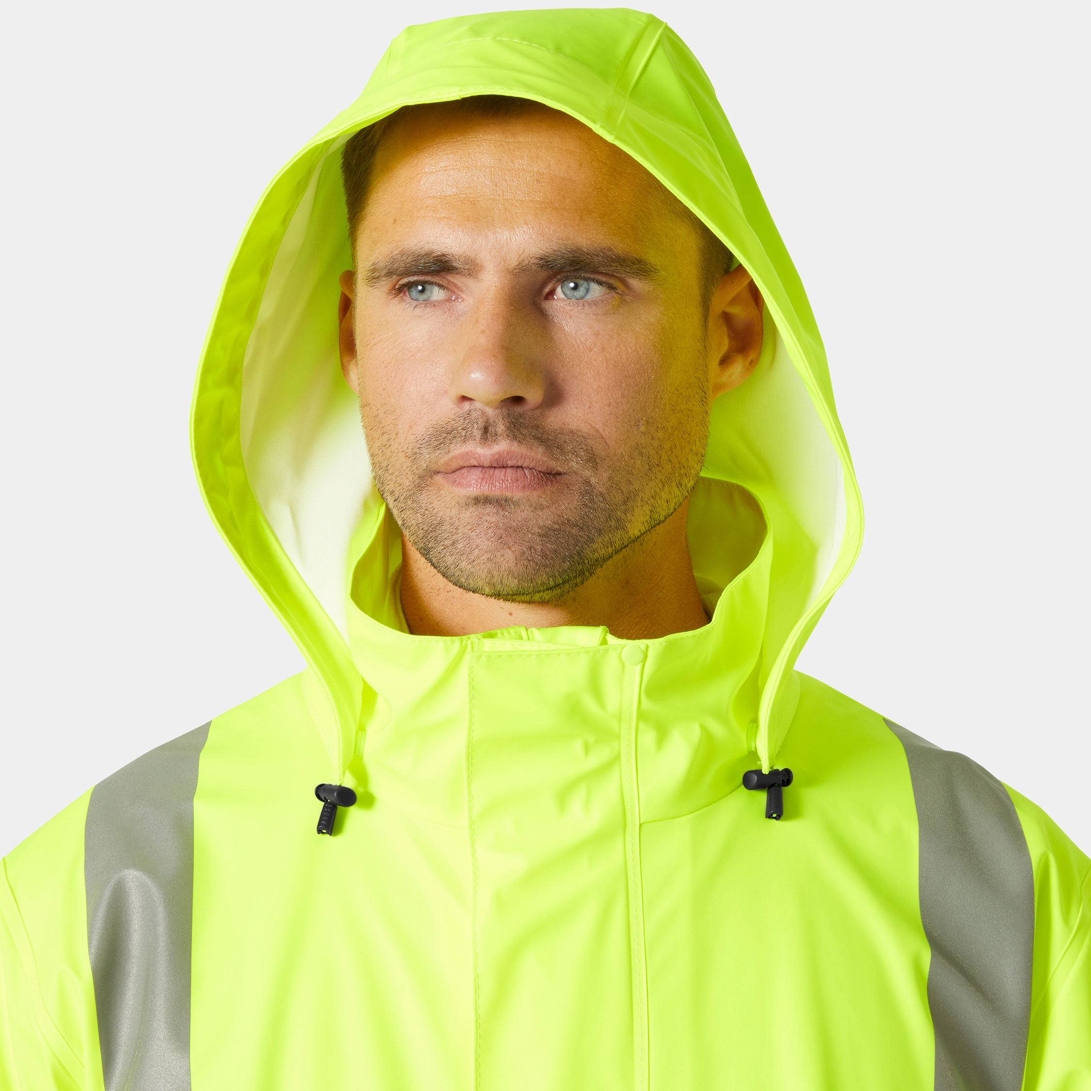 Helly Hansen Addvis regnjakke, Hi-vis Gul/Ebony, large image number 4