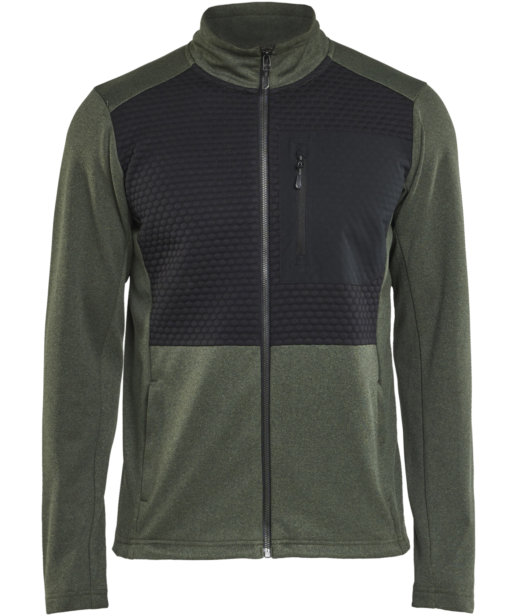 Bl&aring;kl&auml;der fleece cardigan, Efter&aring;rsgr&oslash;n/Sort