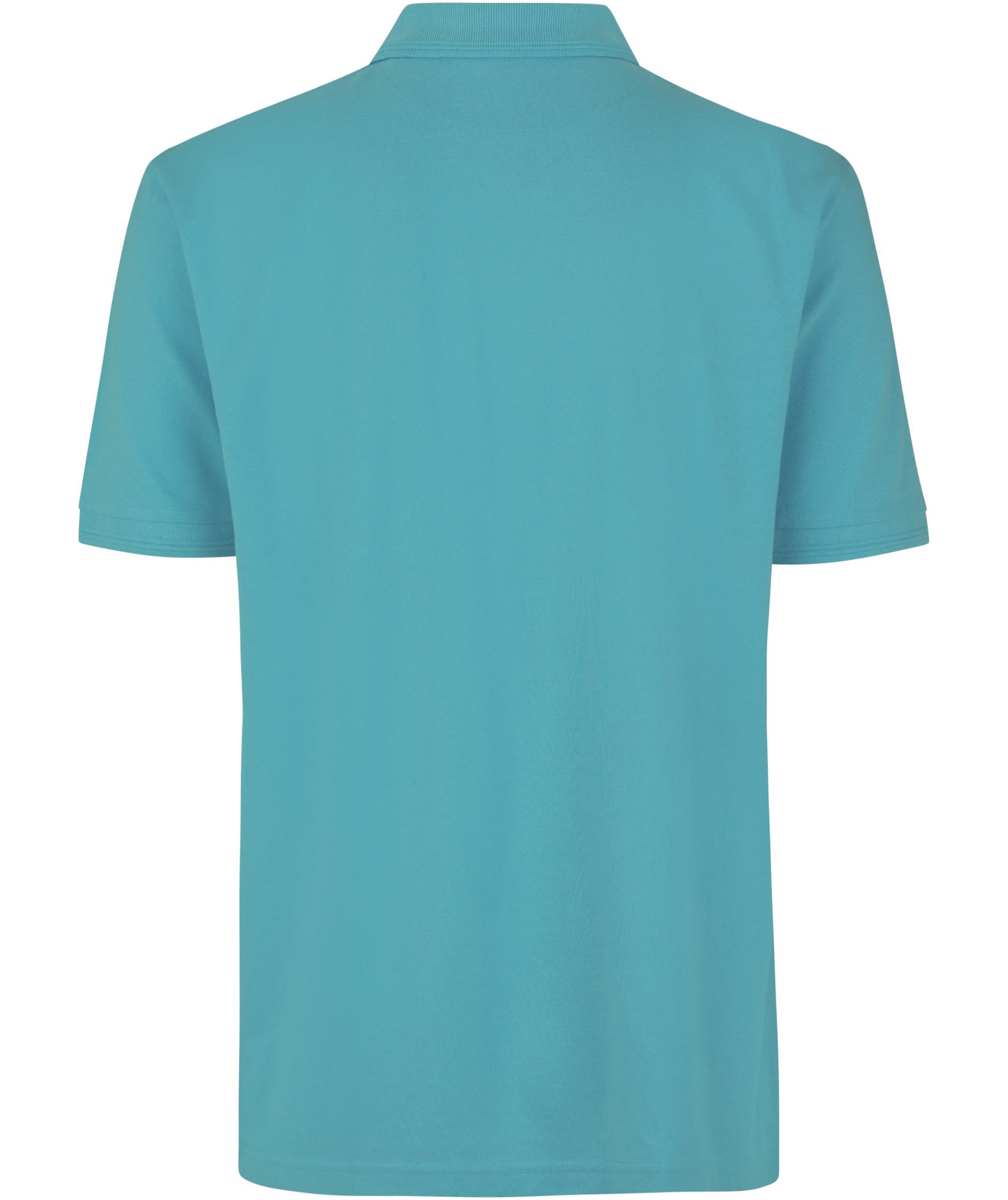 ID PRO Wear Polo T-shirt med brystlomme, St&oslash;vet Aqua, large image number 1