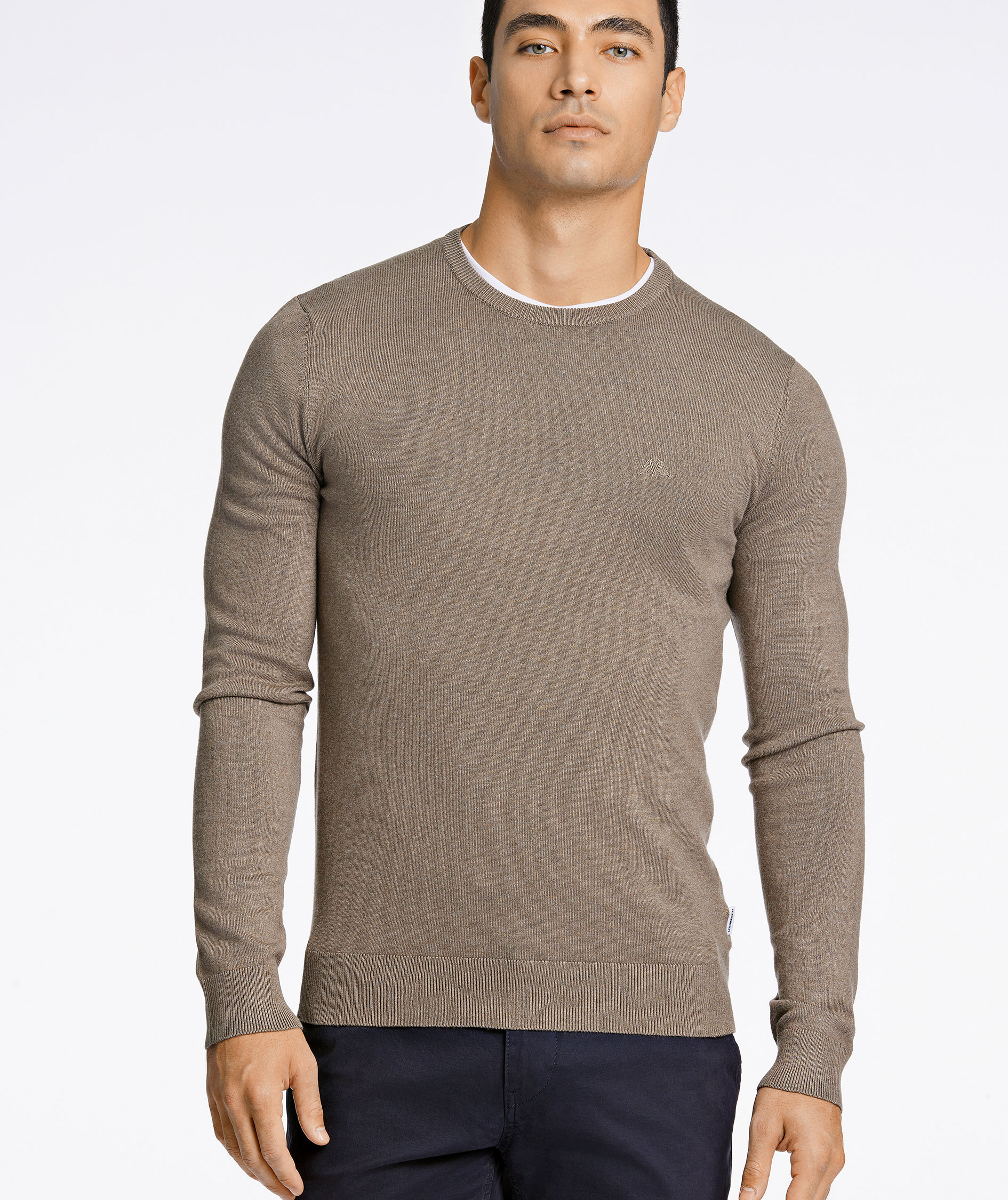 Lindbergh stickad tr&ouml;ja, DK Sand Mel, large image number 7