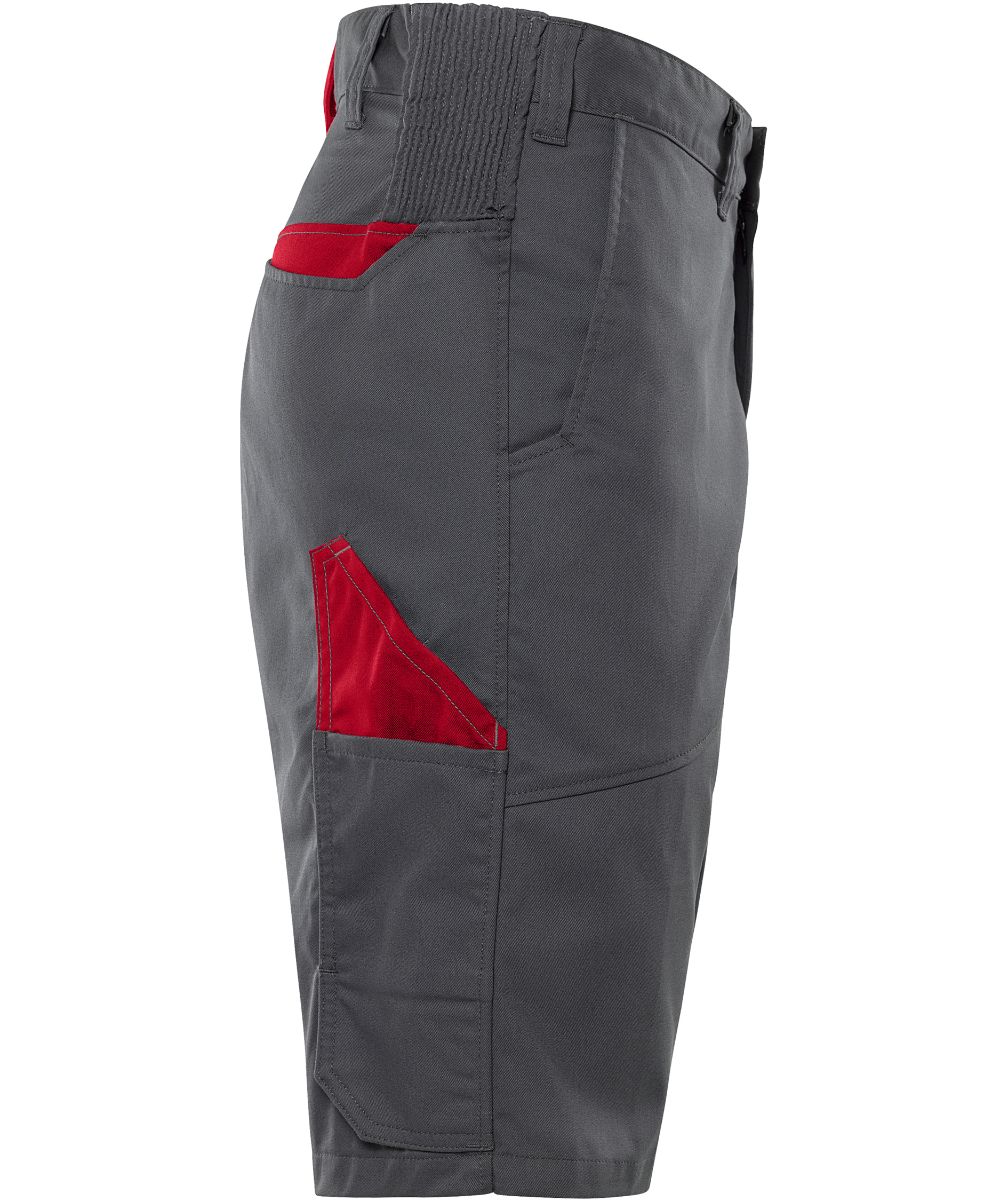 Fristads Green shorts 2932 GWM, Gr&aring;/R&oslash;d, large image number 2