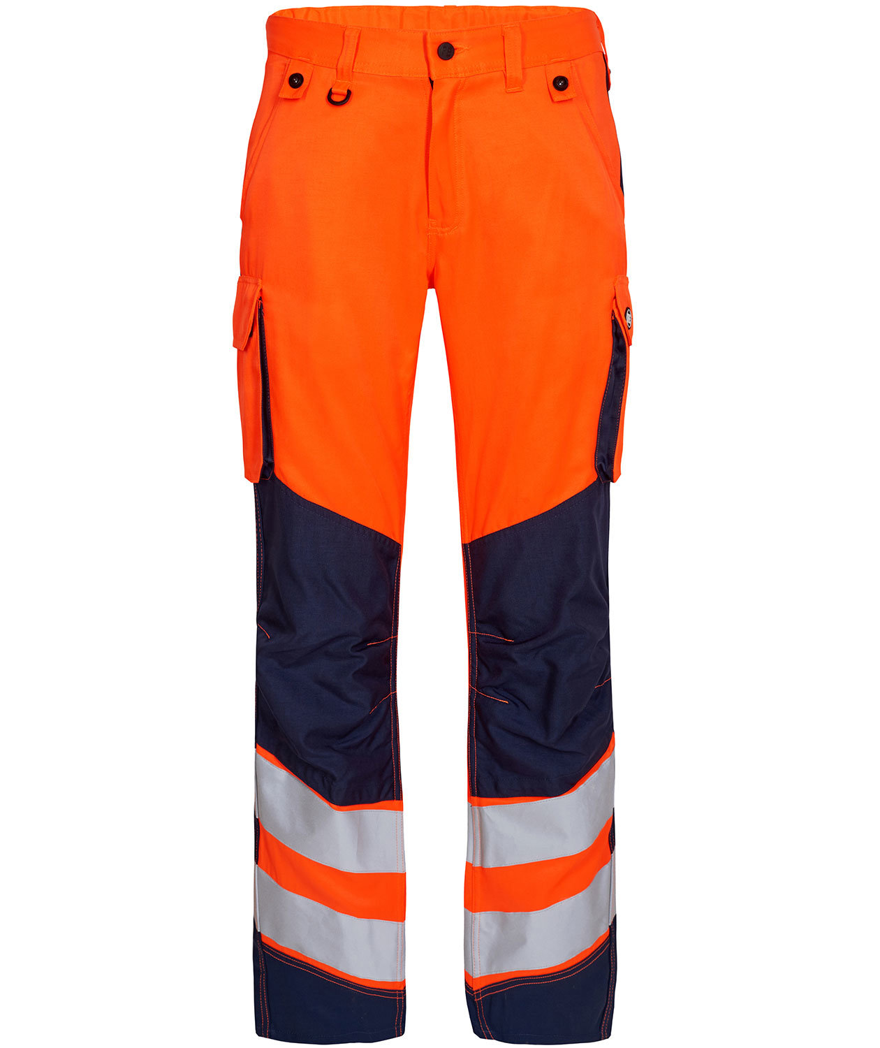 Engel Safety Light arbetsbyxa, Orange/Blue Ink, large image number 0