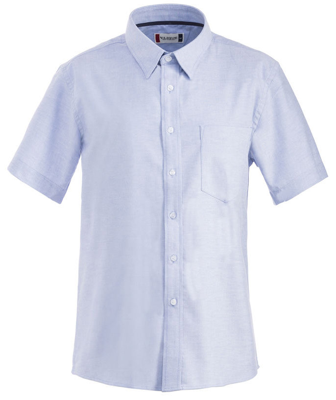 Clique Cambridge kortermet skjorte, Bl&aring;