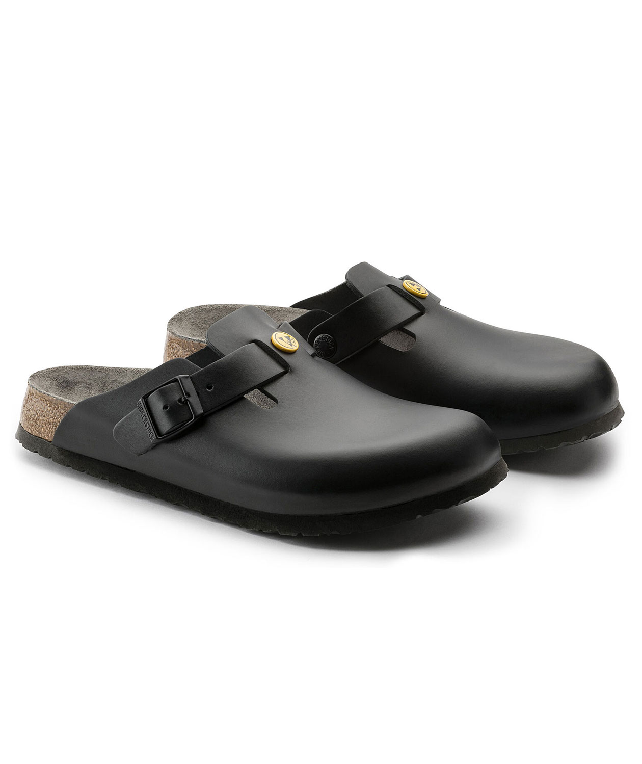 Birkenstock Boston ESD Narrow Fit sandaler dam, Svart, large image number 4