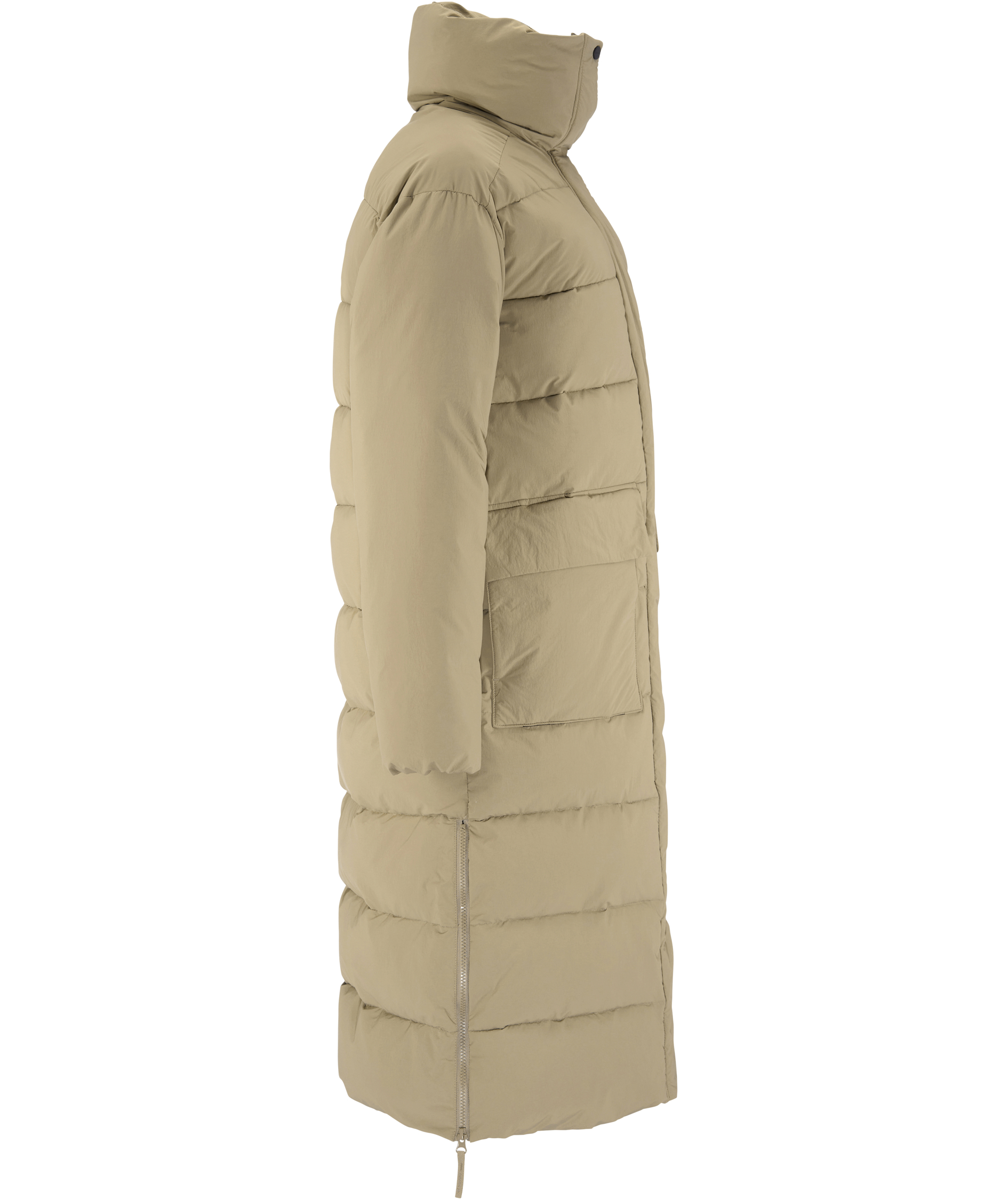 Craft Urban women's long quilted winter jacket, Taupe, large image number 3